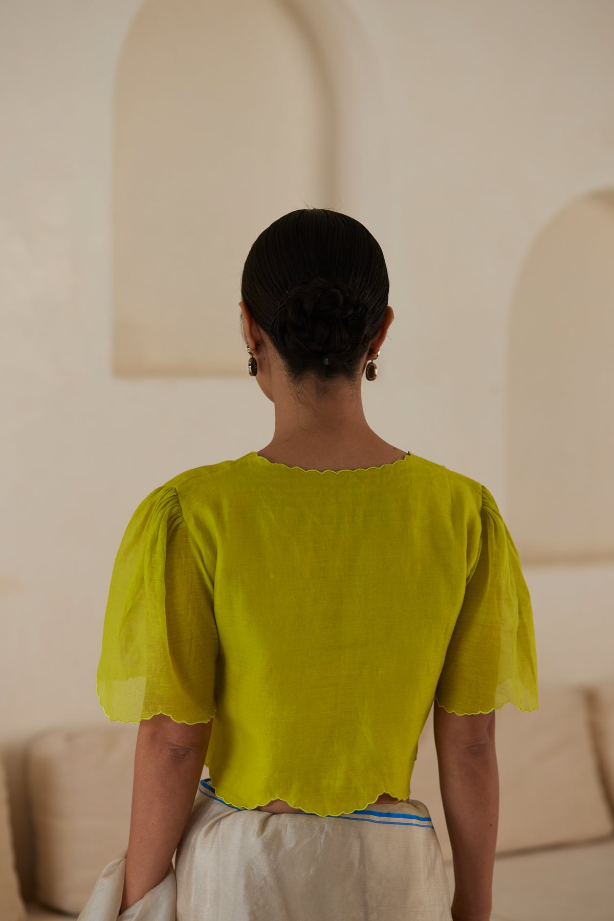 Fleeting Moments Lime Blouse