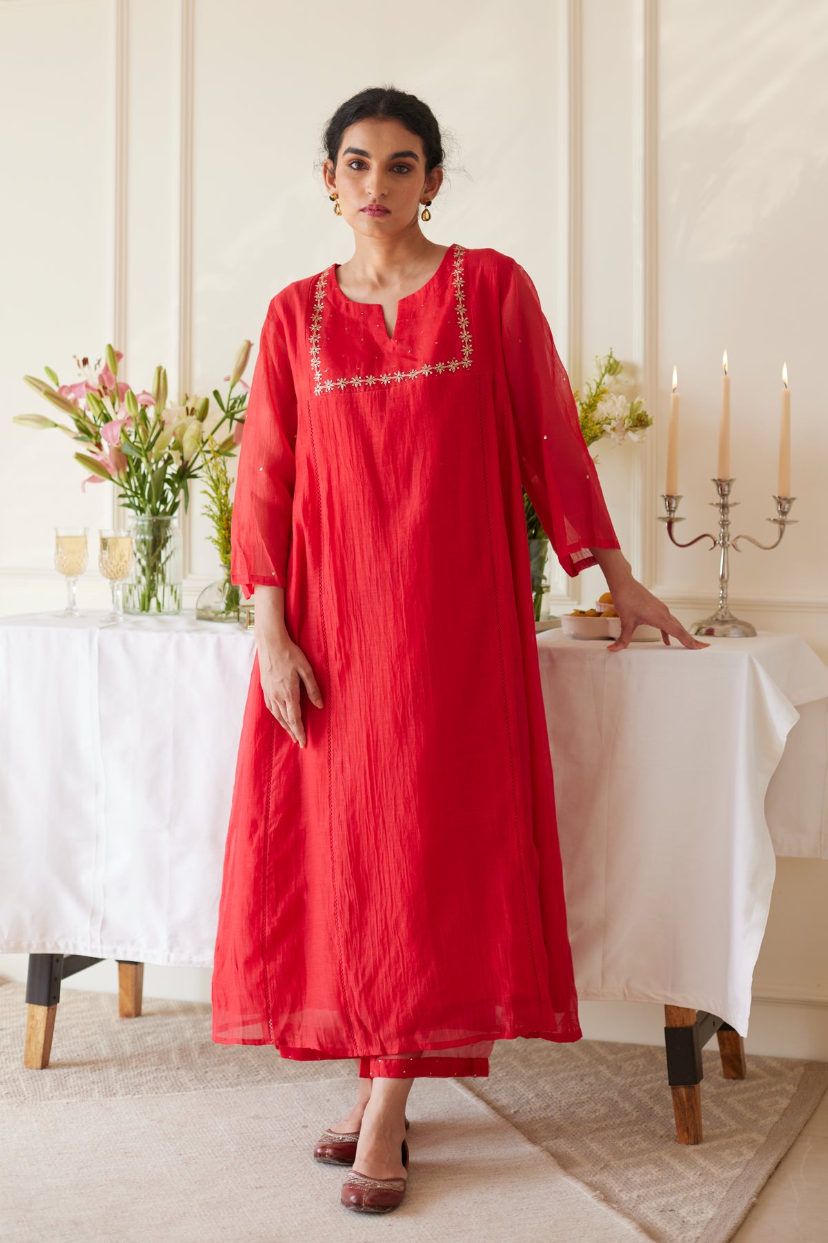 Scarlet Kurta Set