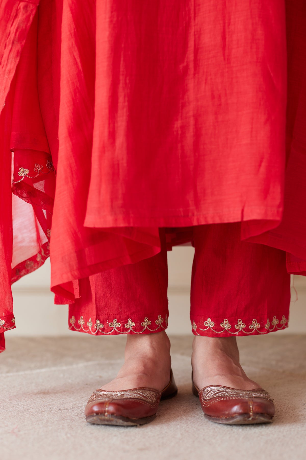 Red Scarlet Kurta Set