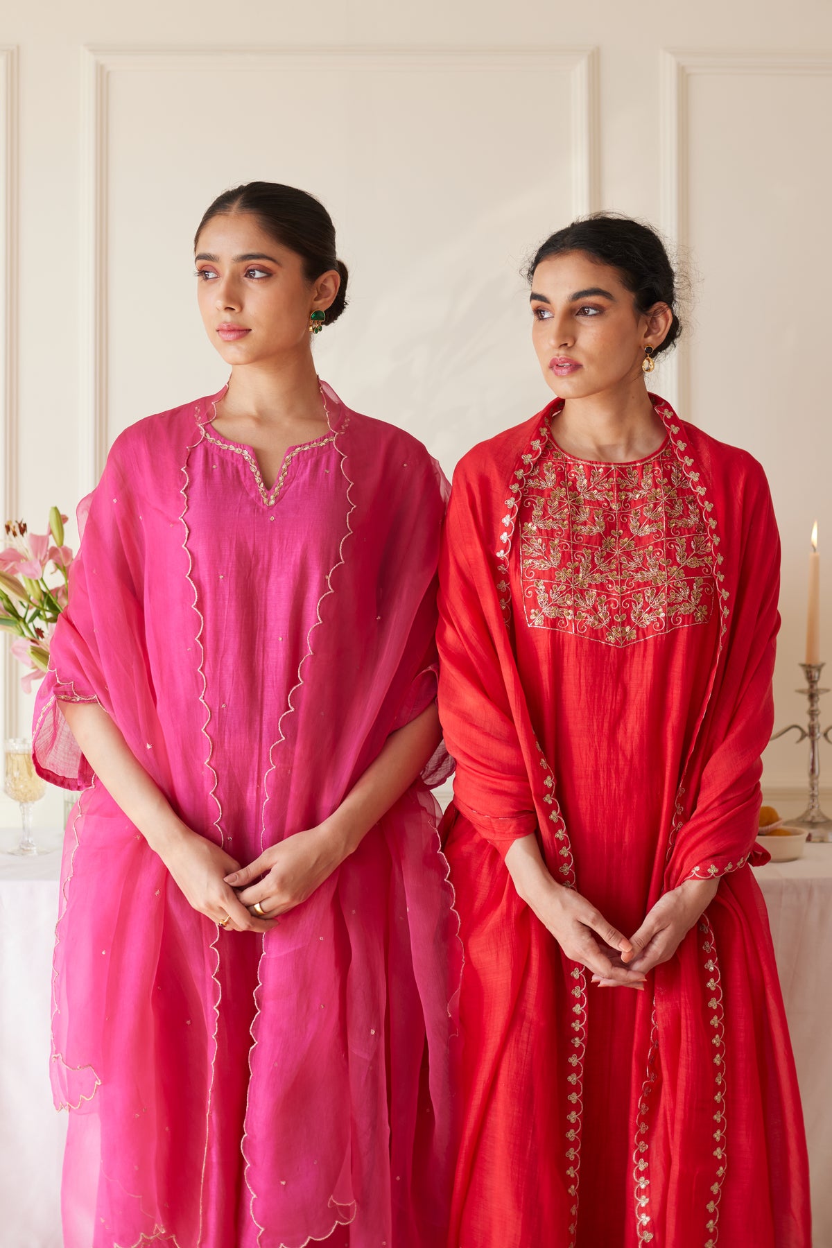 Red Scarlet Kurta Set