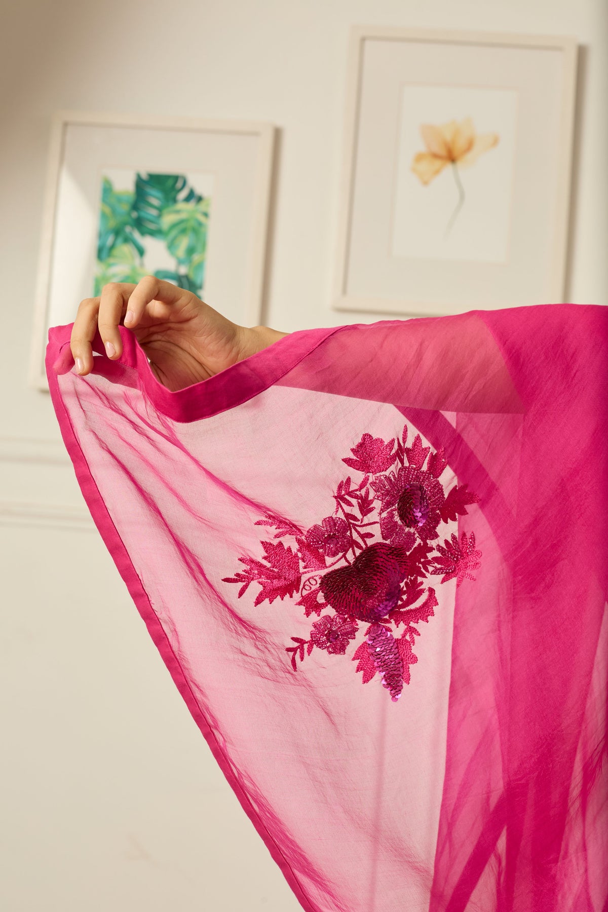 Pink Aradhana Saree