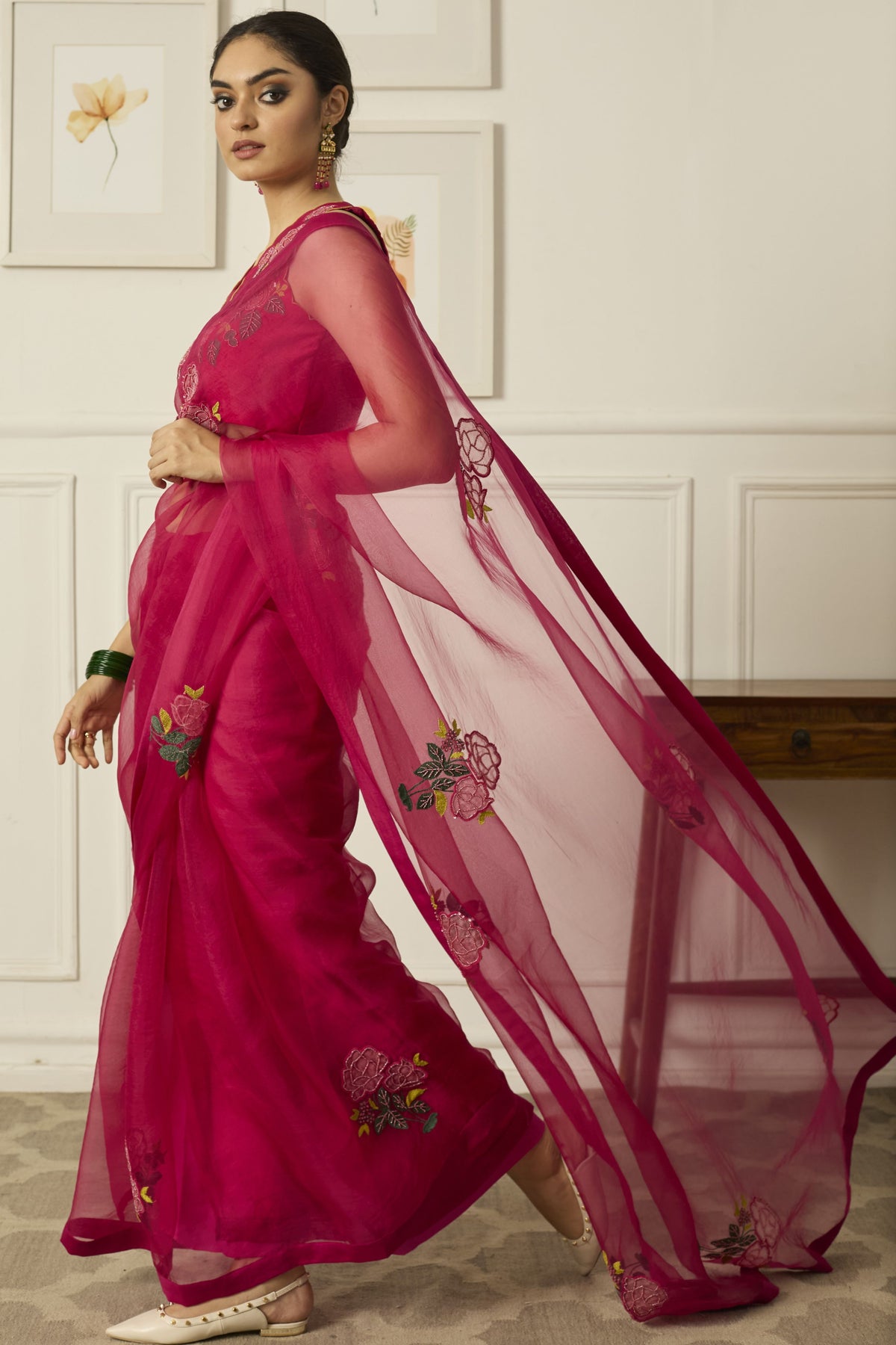 Pink Suhani Saree