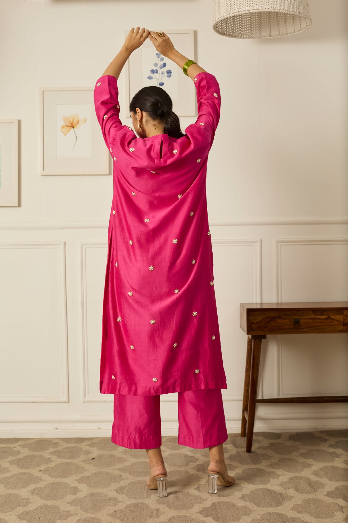 Lila Kurta Set