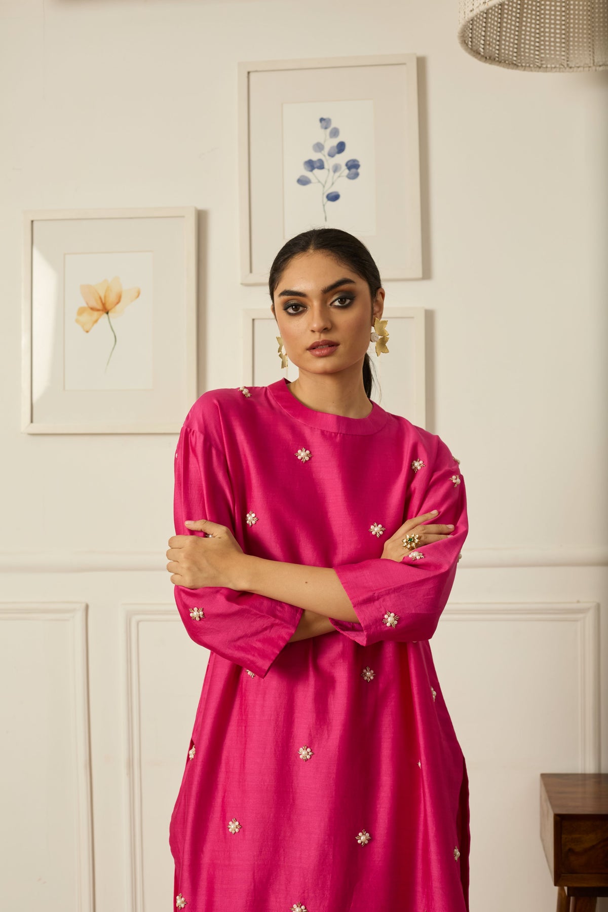 Lila Kurta Set