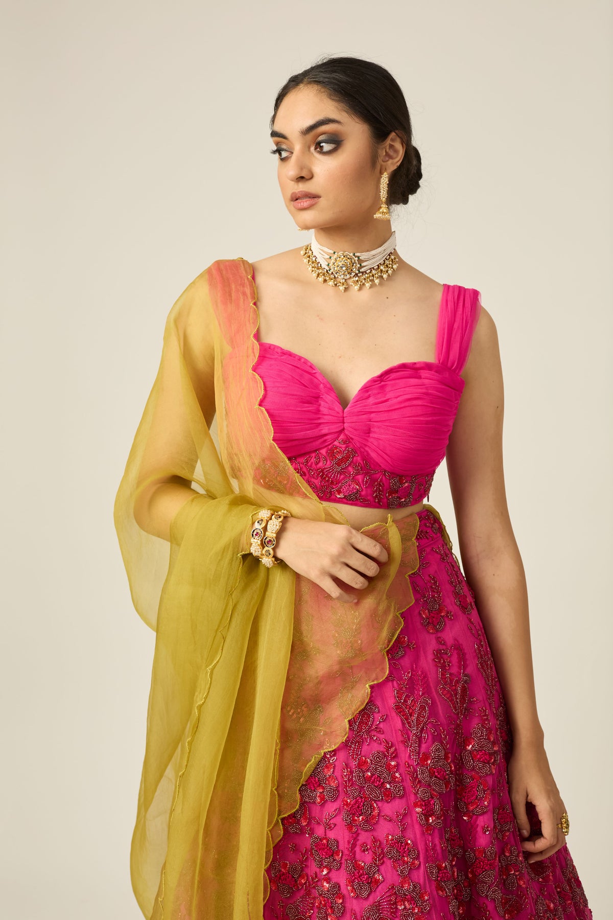 Ishra Pink Bridal Lehanga