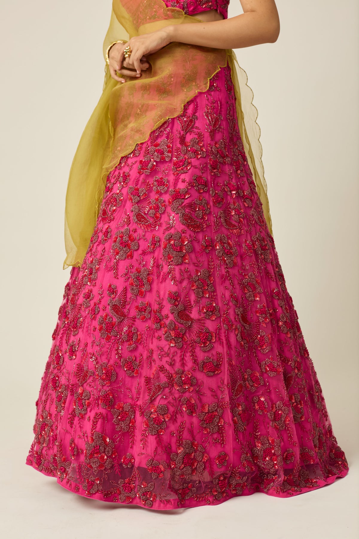 Ishra Pink Bridal Lehanga