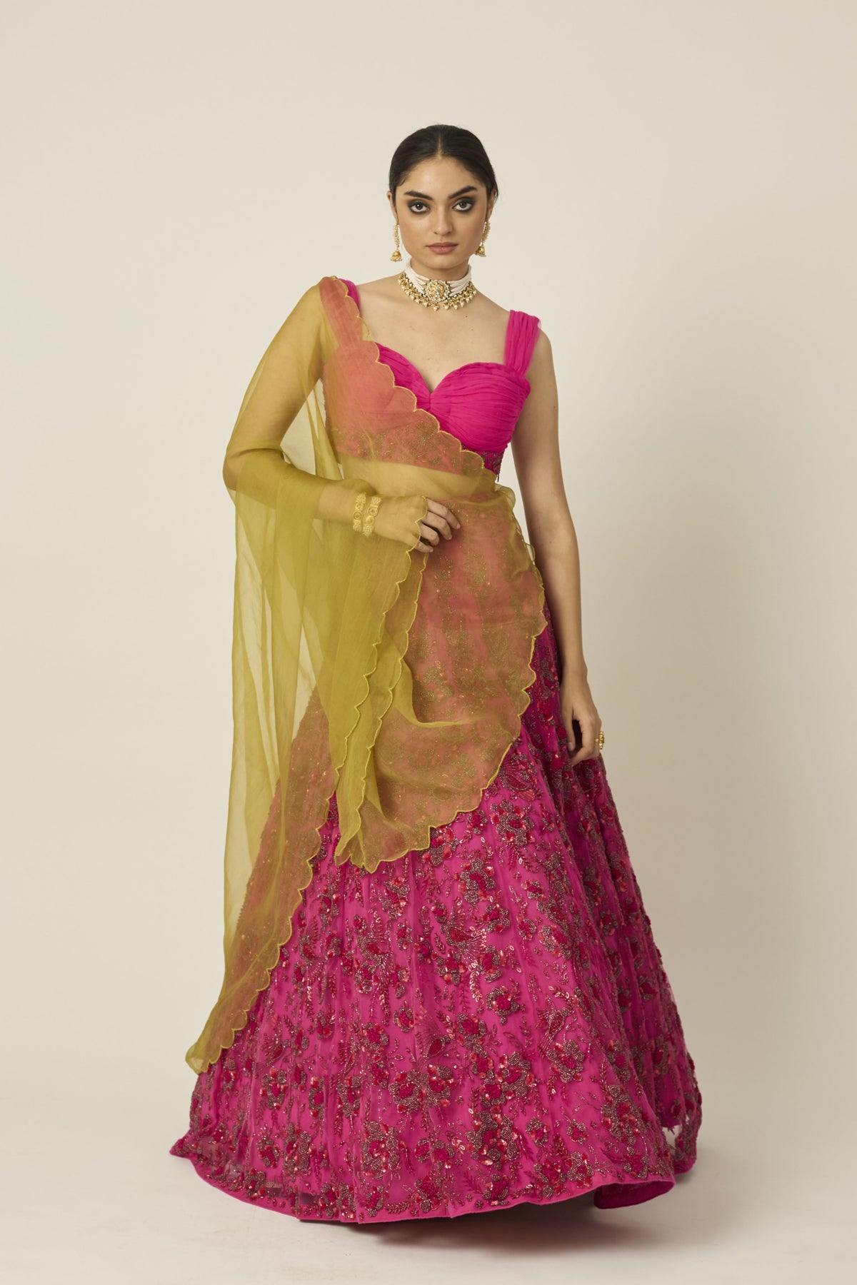 Ishra Pink Bridal Lehanga