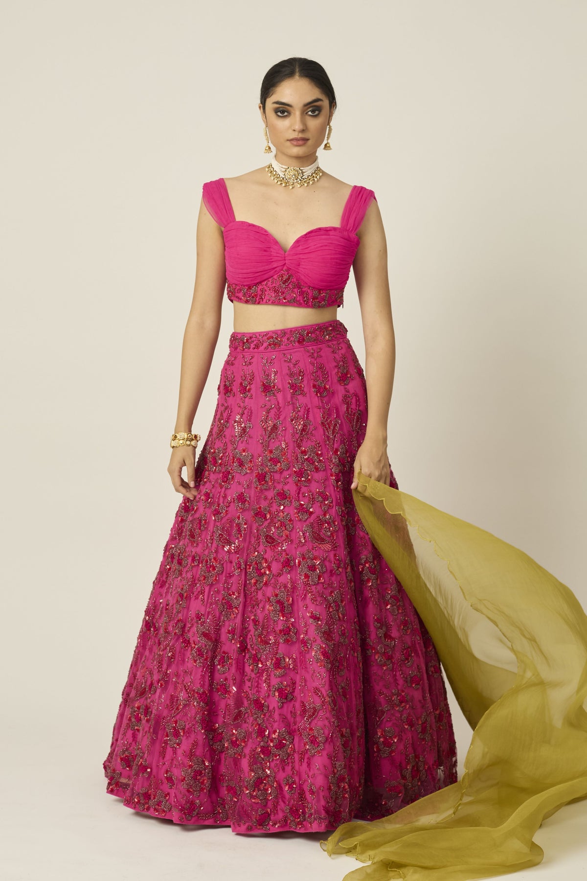 Ishra Pink Bridal Lehanga