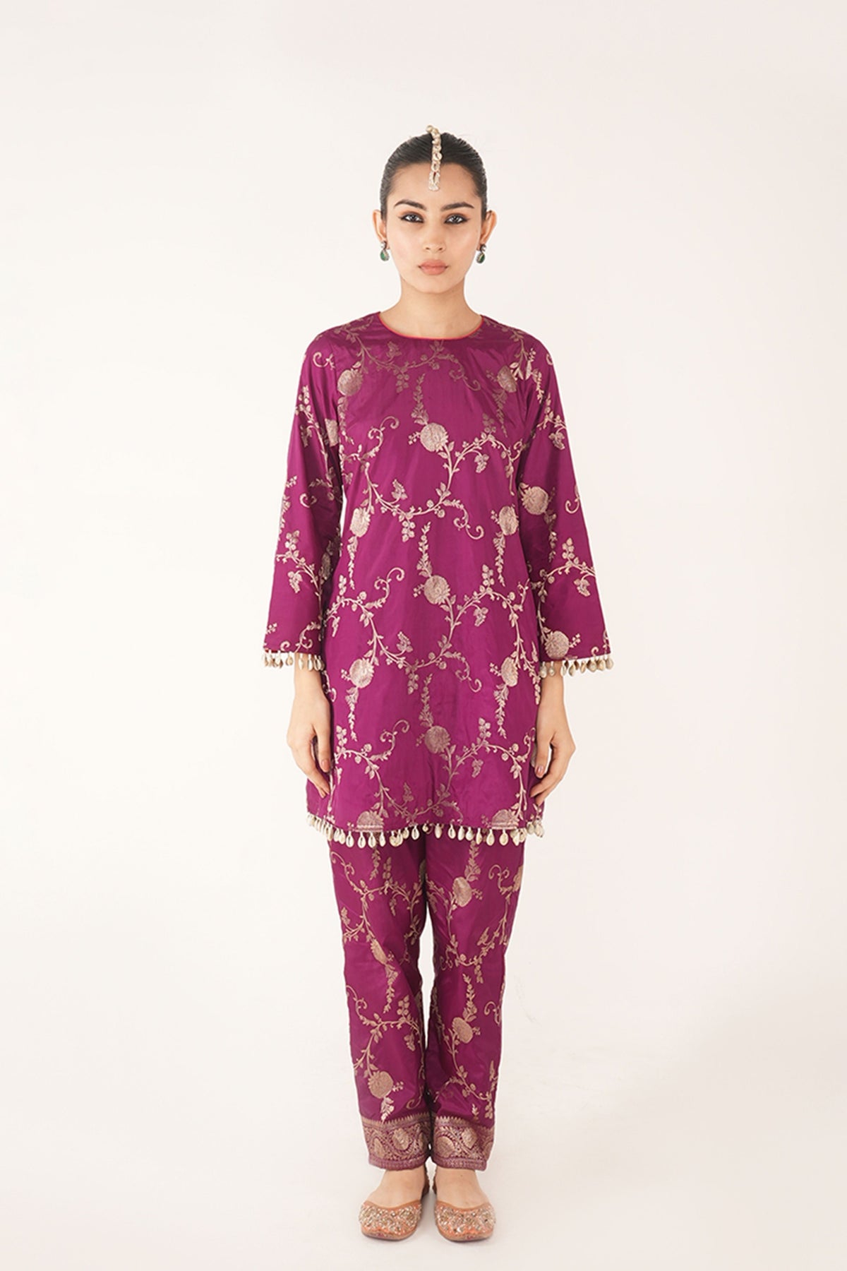 Rekha Purple Kurta Set