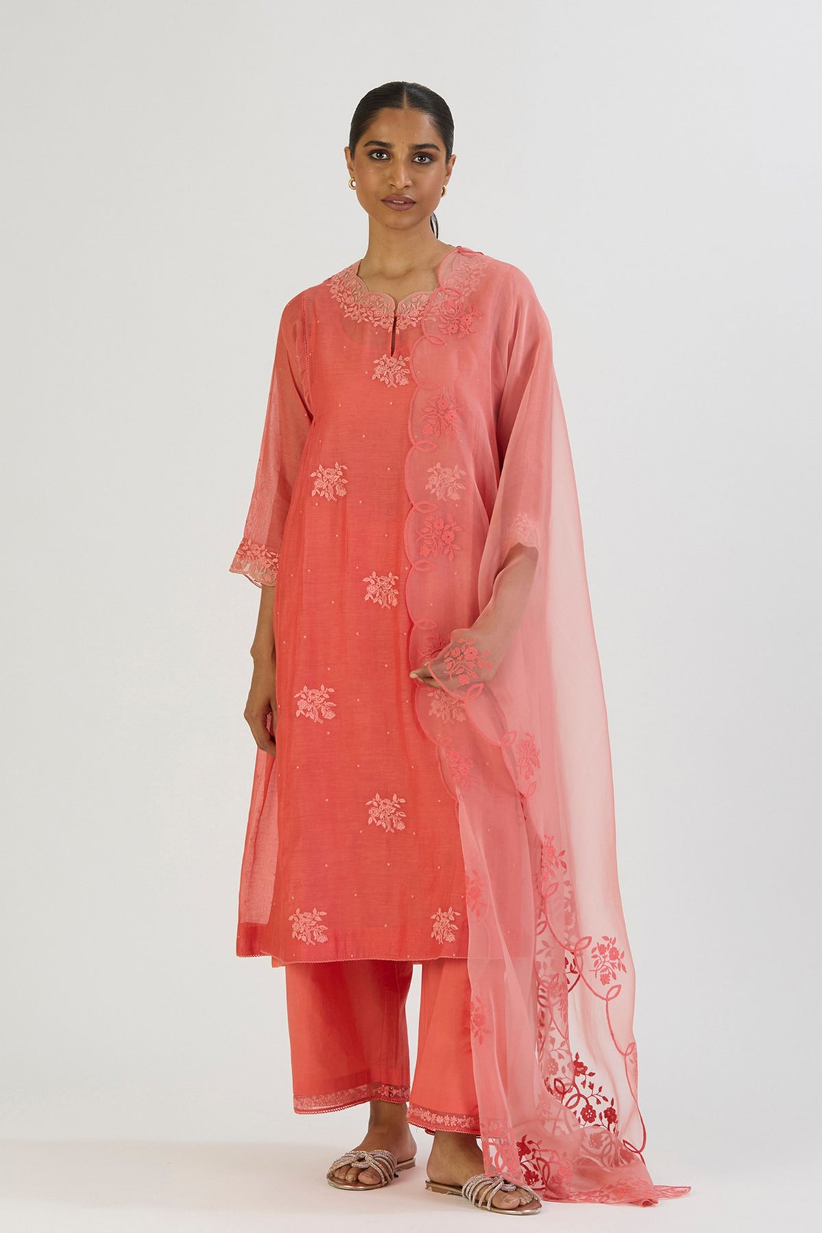 Pink Jamini Dupatta