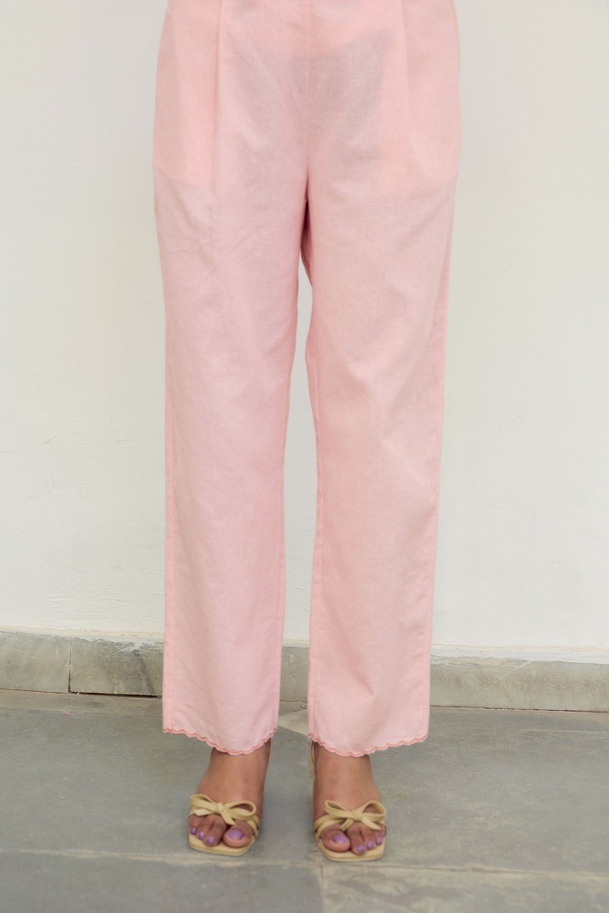 Pink Cotton Trousers