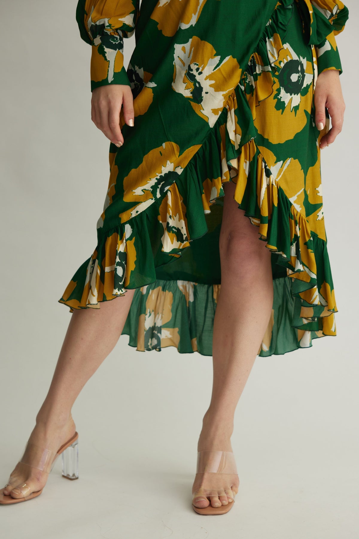 Mustard Floral Skirt