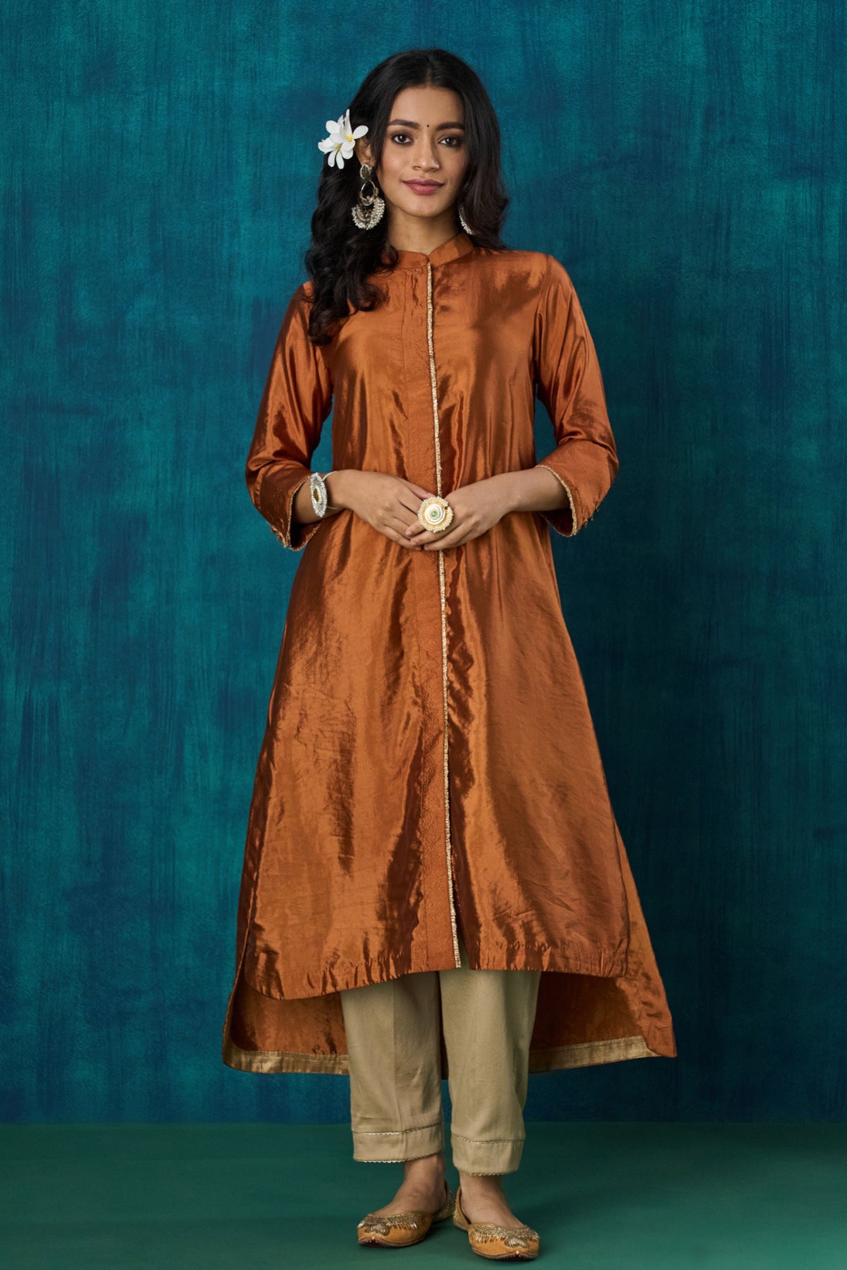 Rust Habotai Tunic Sets