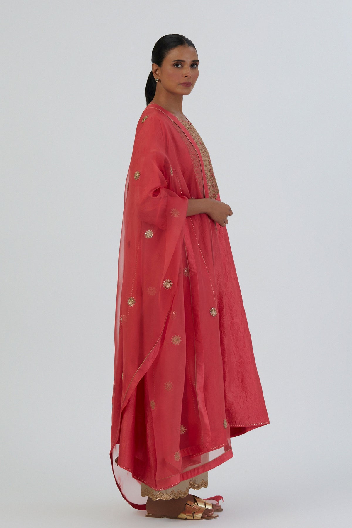 Sitara Coral Dupatta