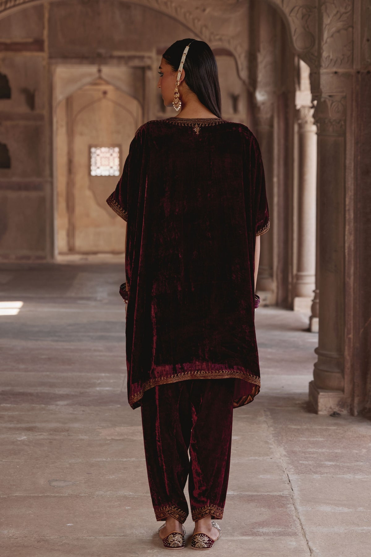 Marron Zohra Kaftan Set