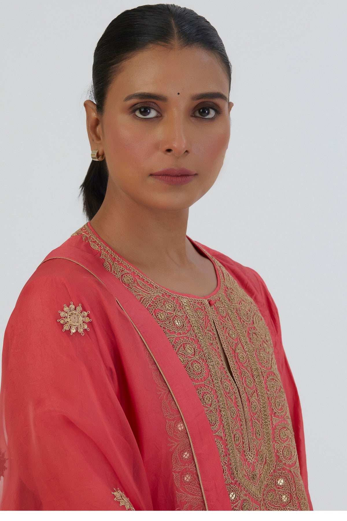 Sitara Coral Dupatta