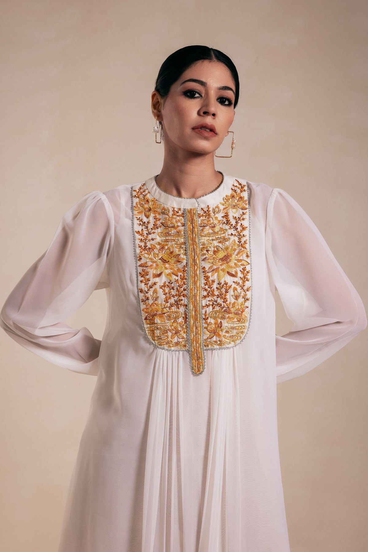 White Embroidery Dress