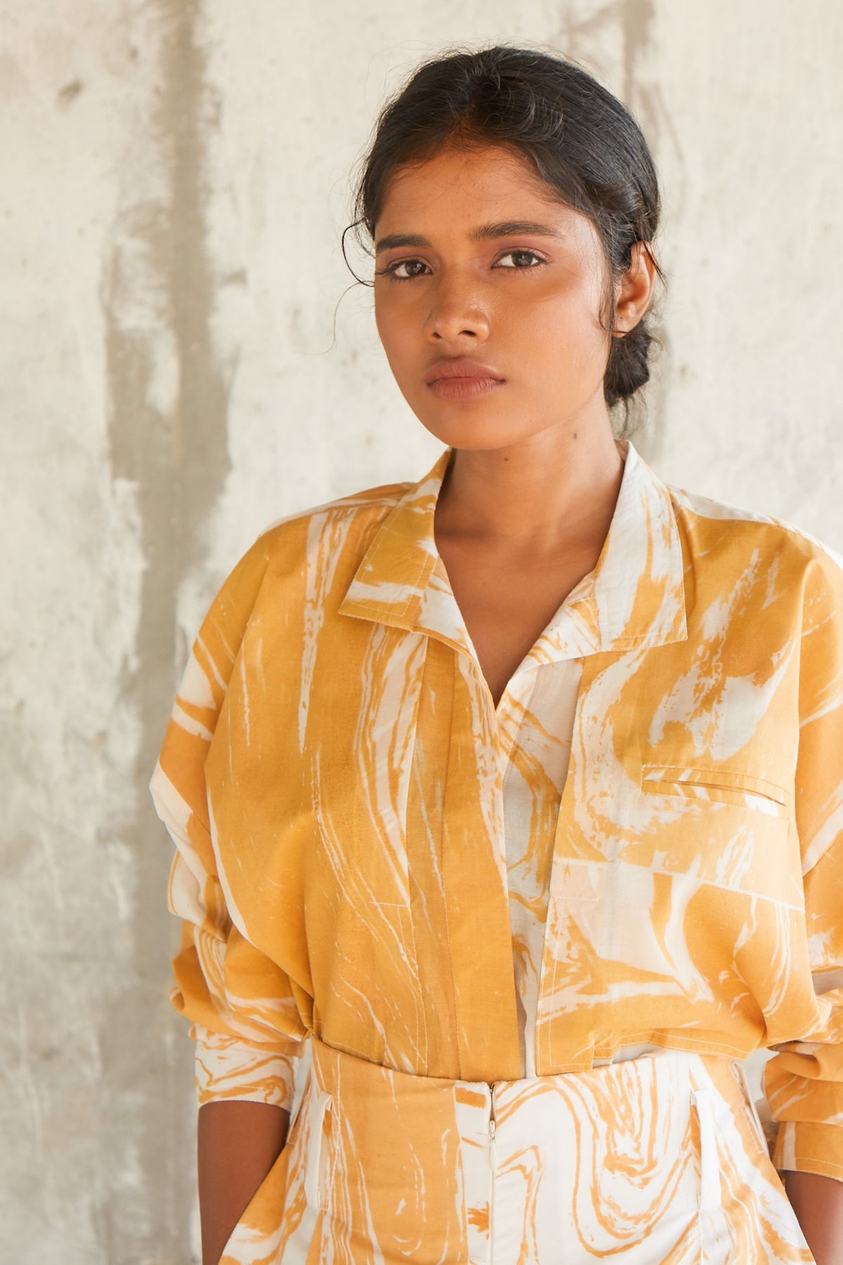 Marble Yellow Shirt