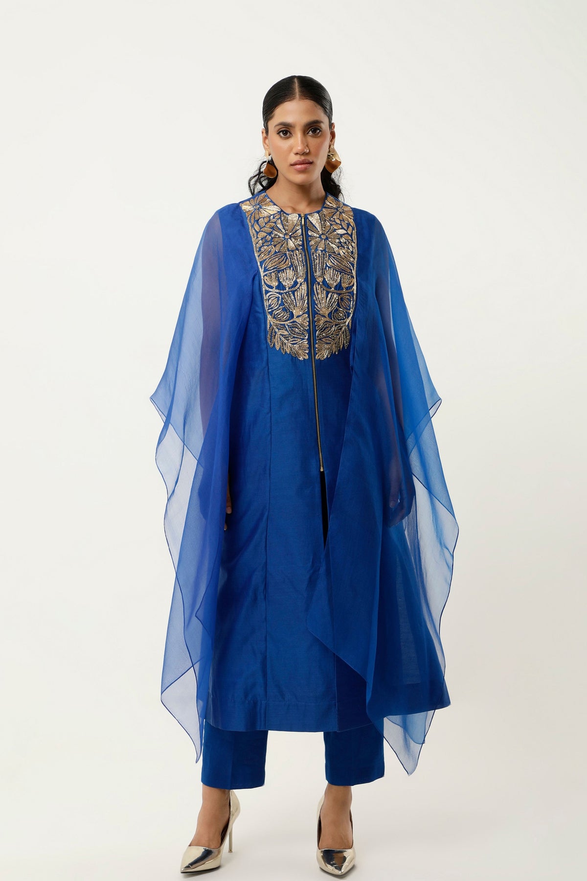 Cobalt Cape Kurta Set