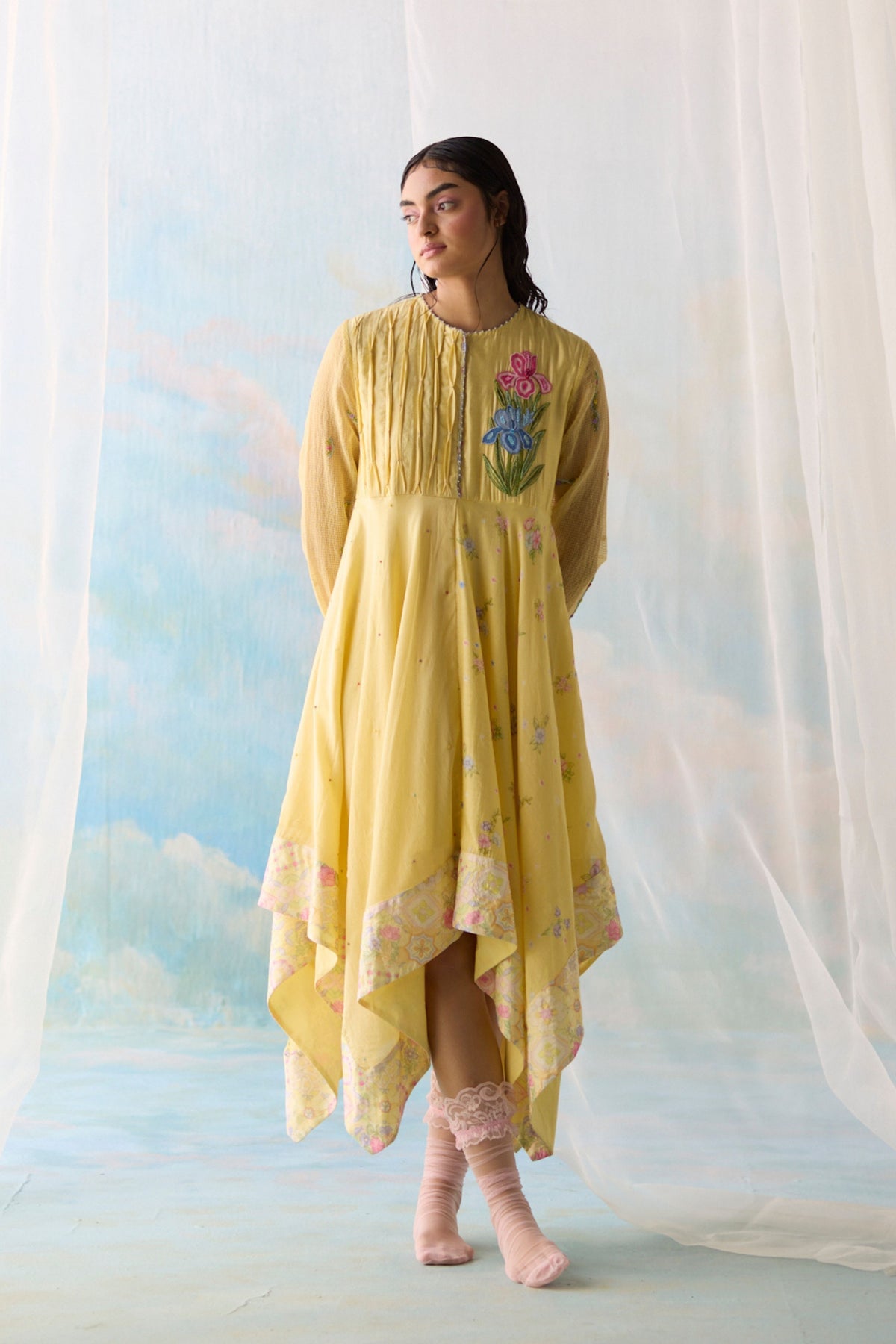 Citrine Flowy Dress