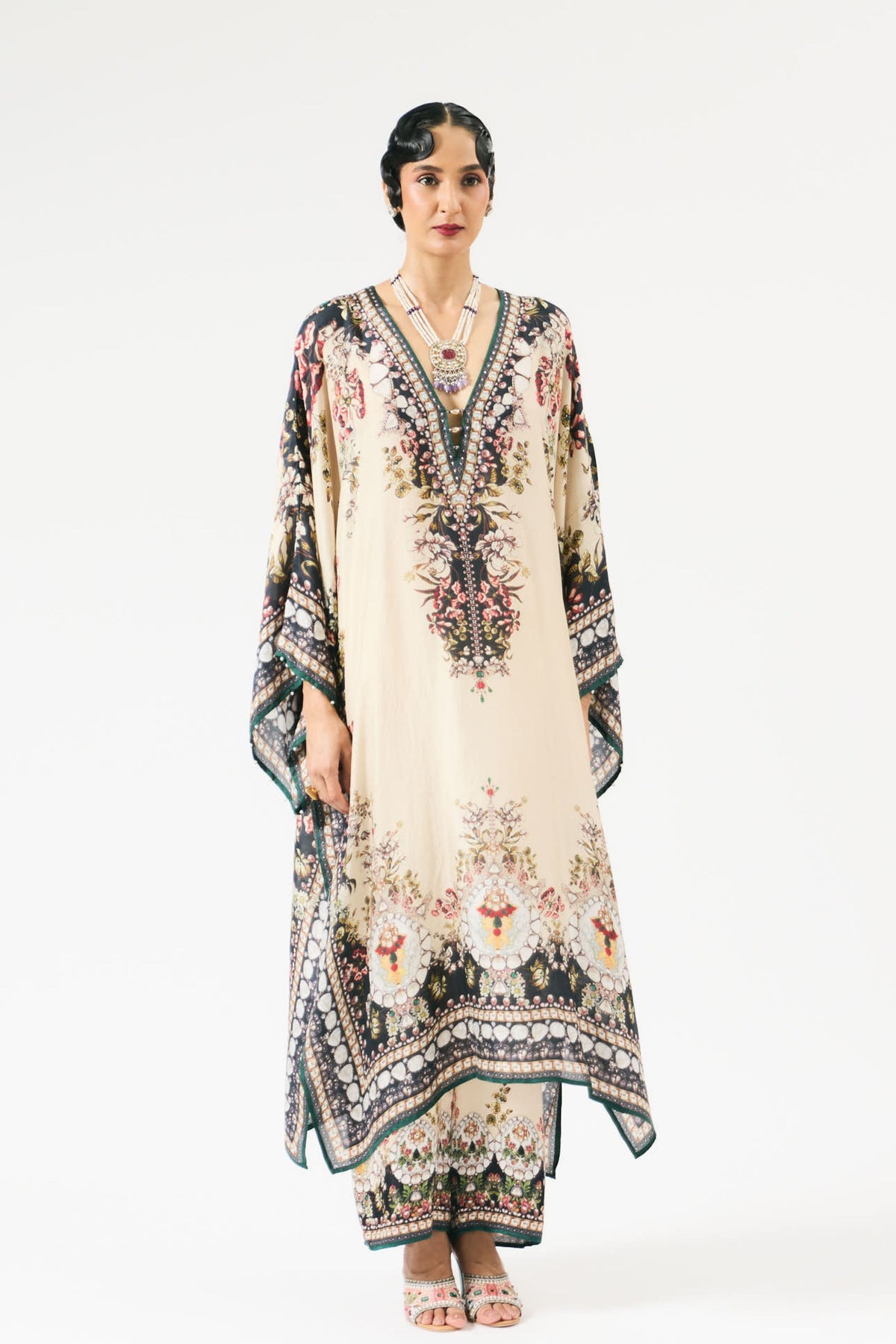 Nizam Gufrina Beige Tunic Set