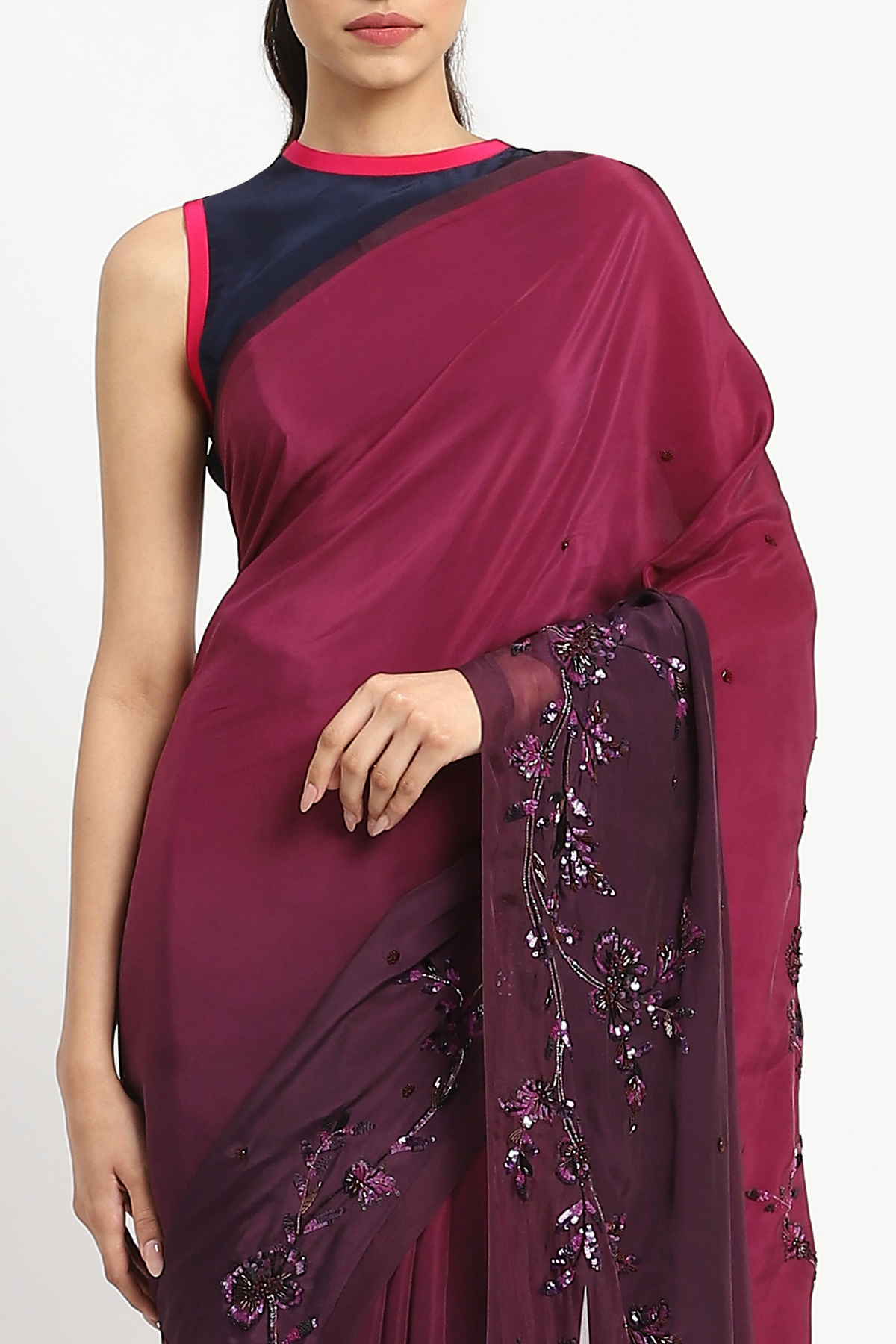 Liquid Grace Embroidered Saree