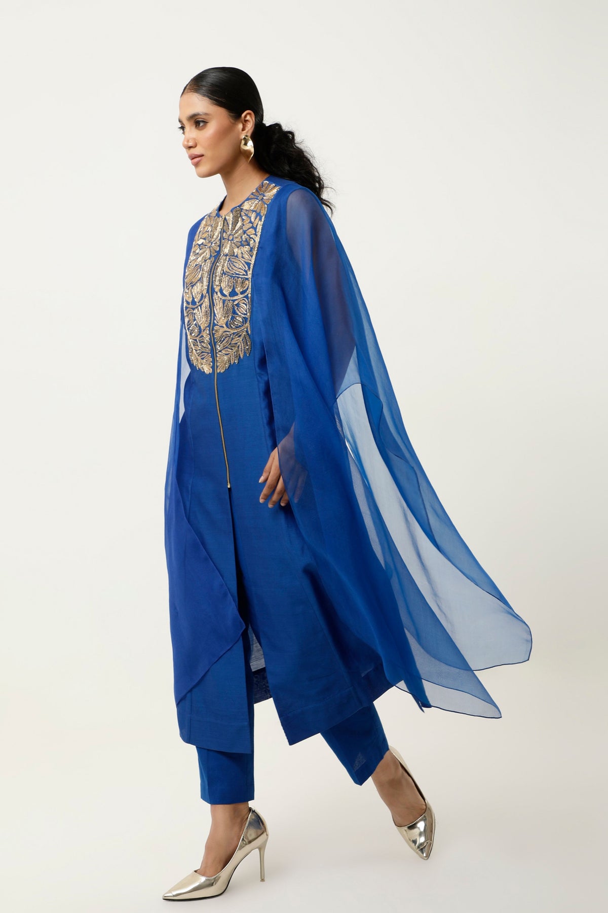 Cobalt Cape Kurta Set