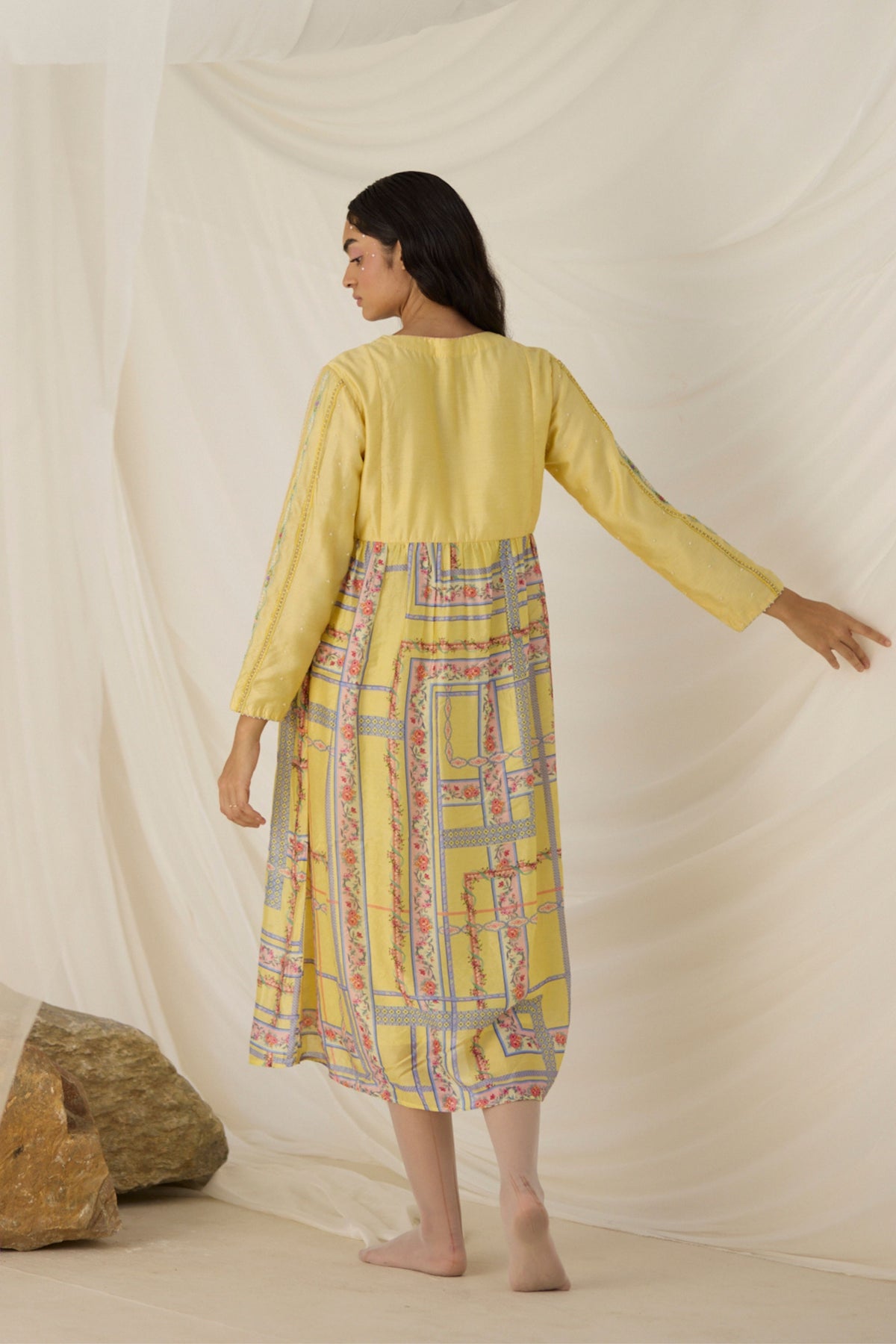 Citrine Gathered Dress