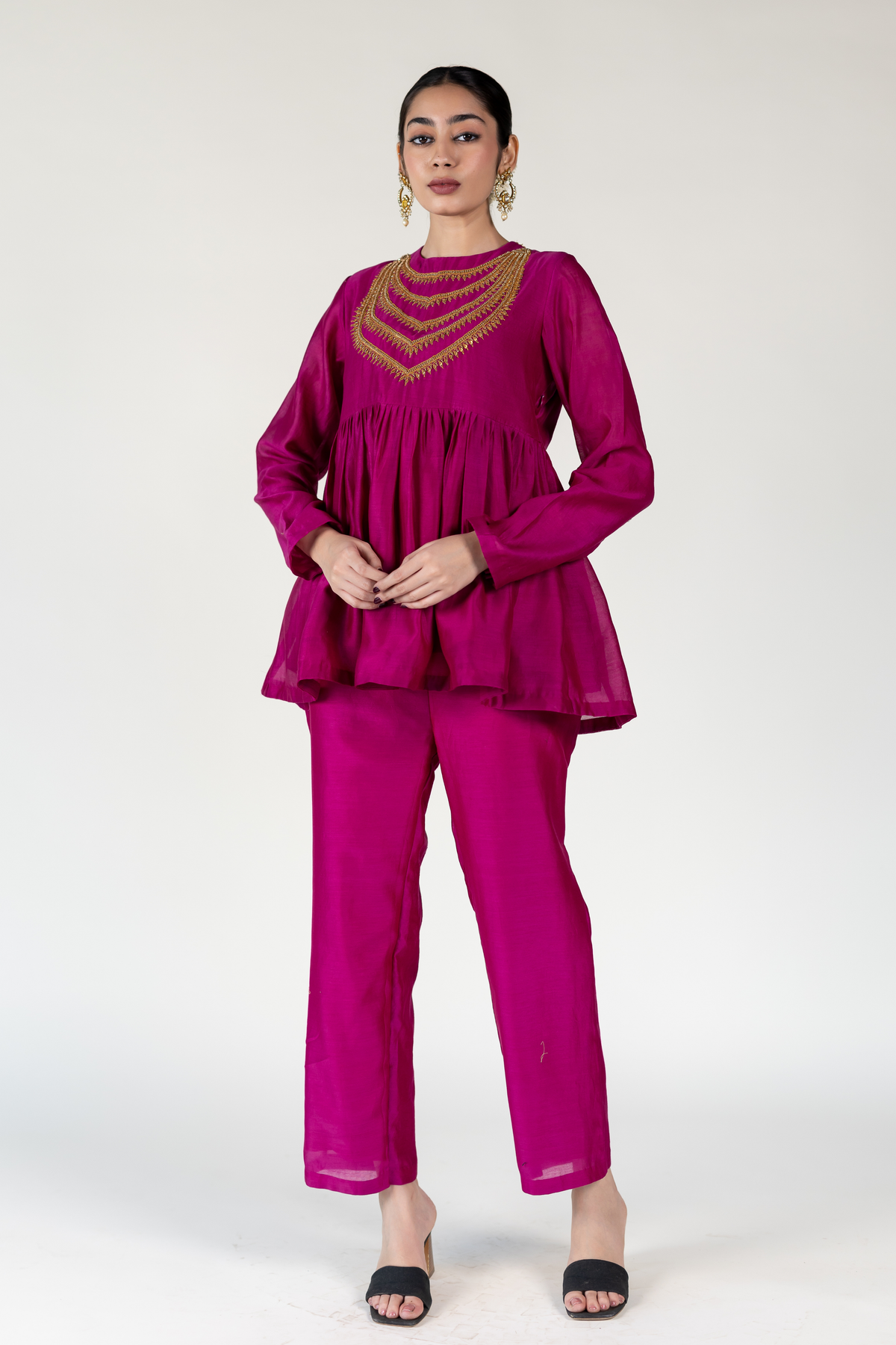 Magenta Pink Ranihaar Tunic Set