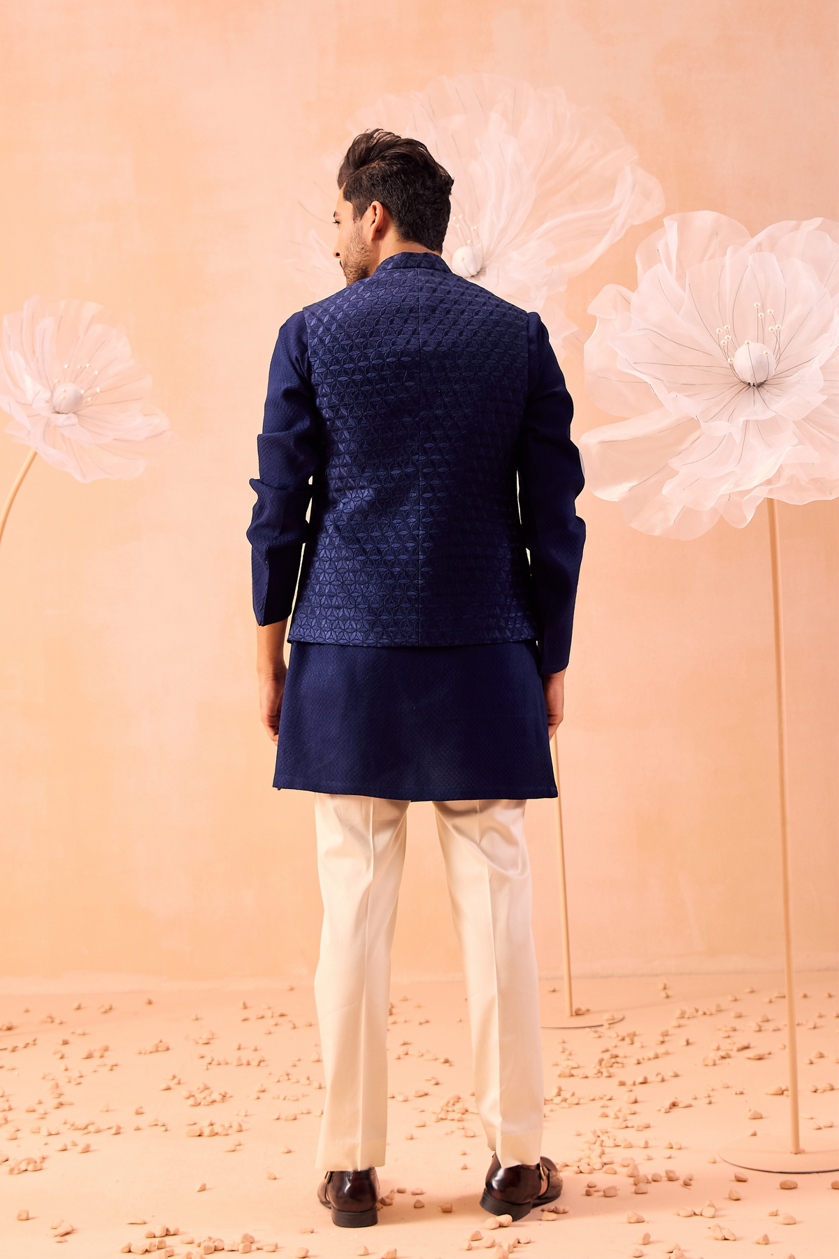 Majestic Floral Nehru Jacket Set