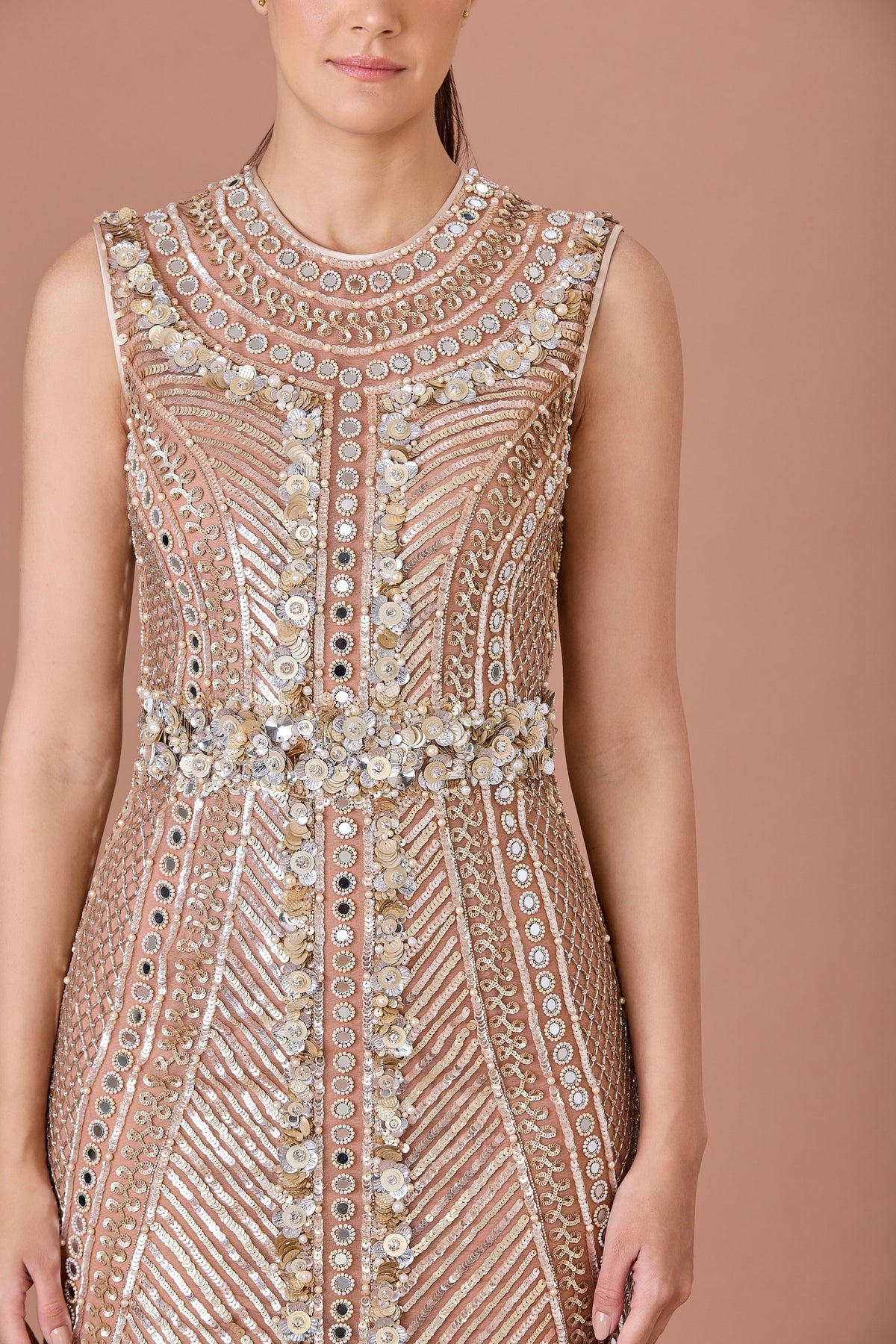 Bodycon Embroidered Dress