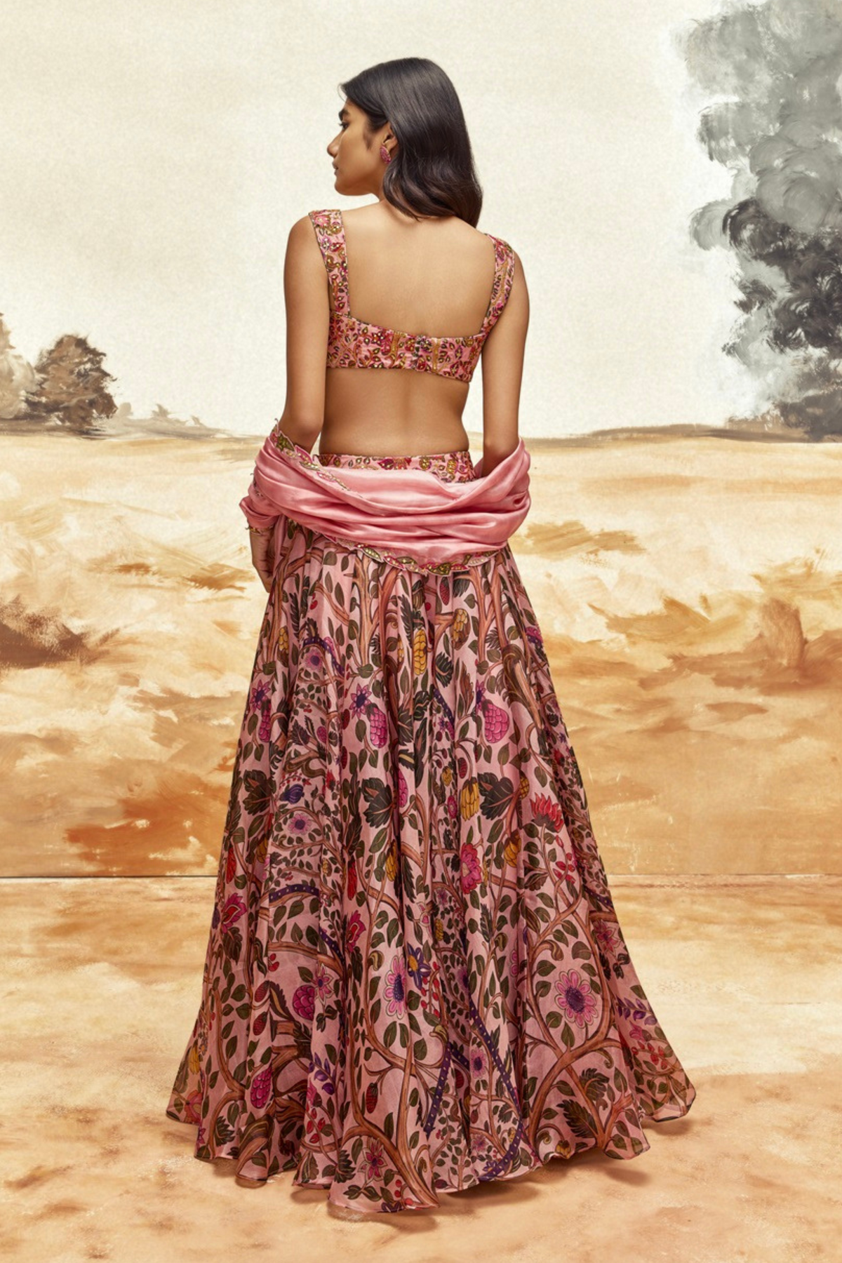 Johari Dusky Pink Lehenga Set