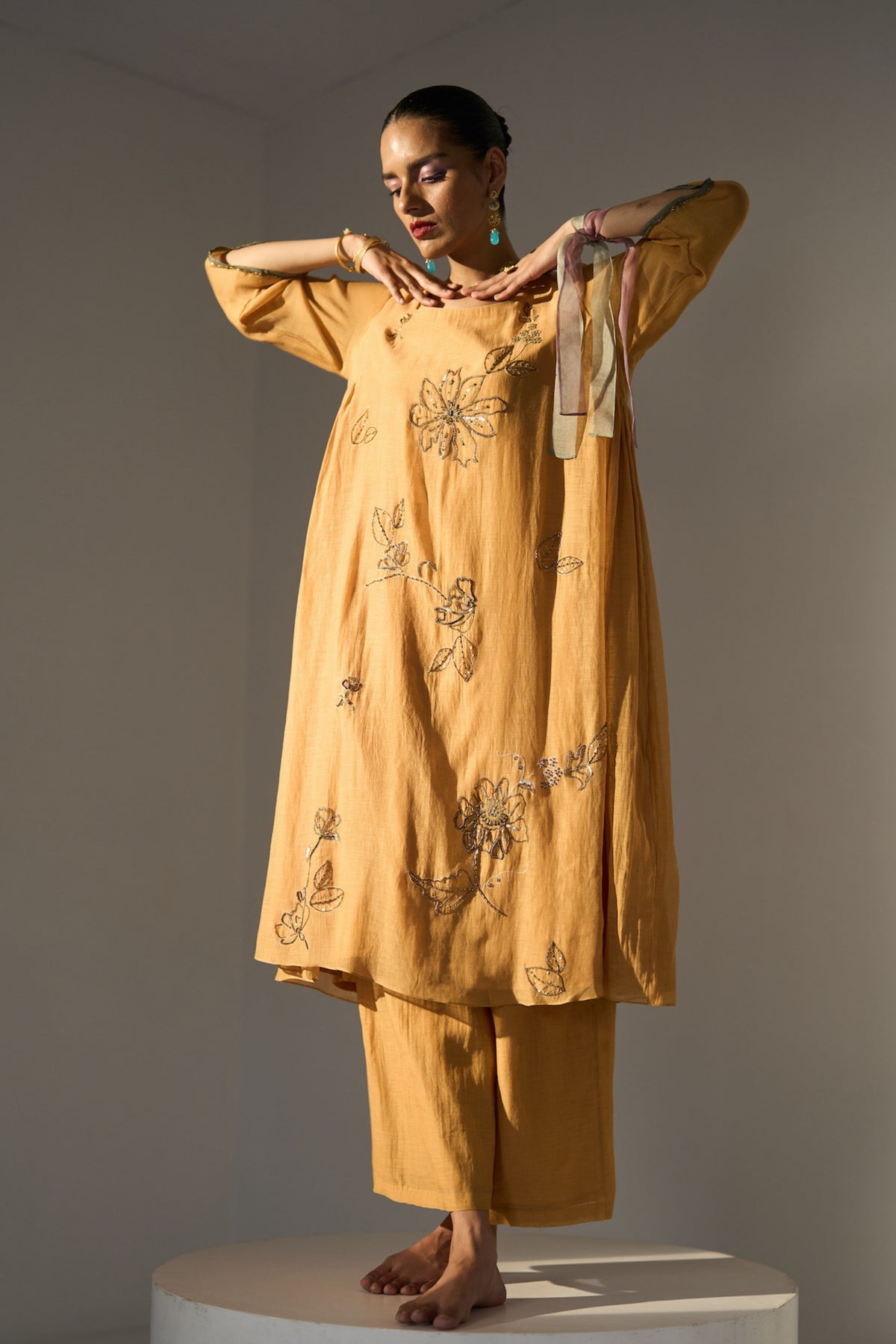 Yellow Mansa Kurta