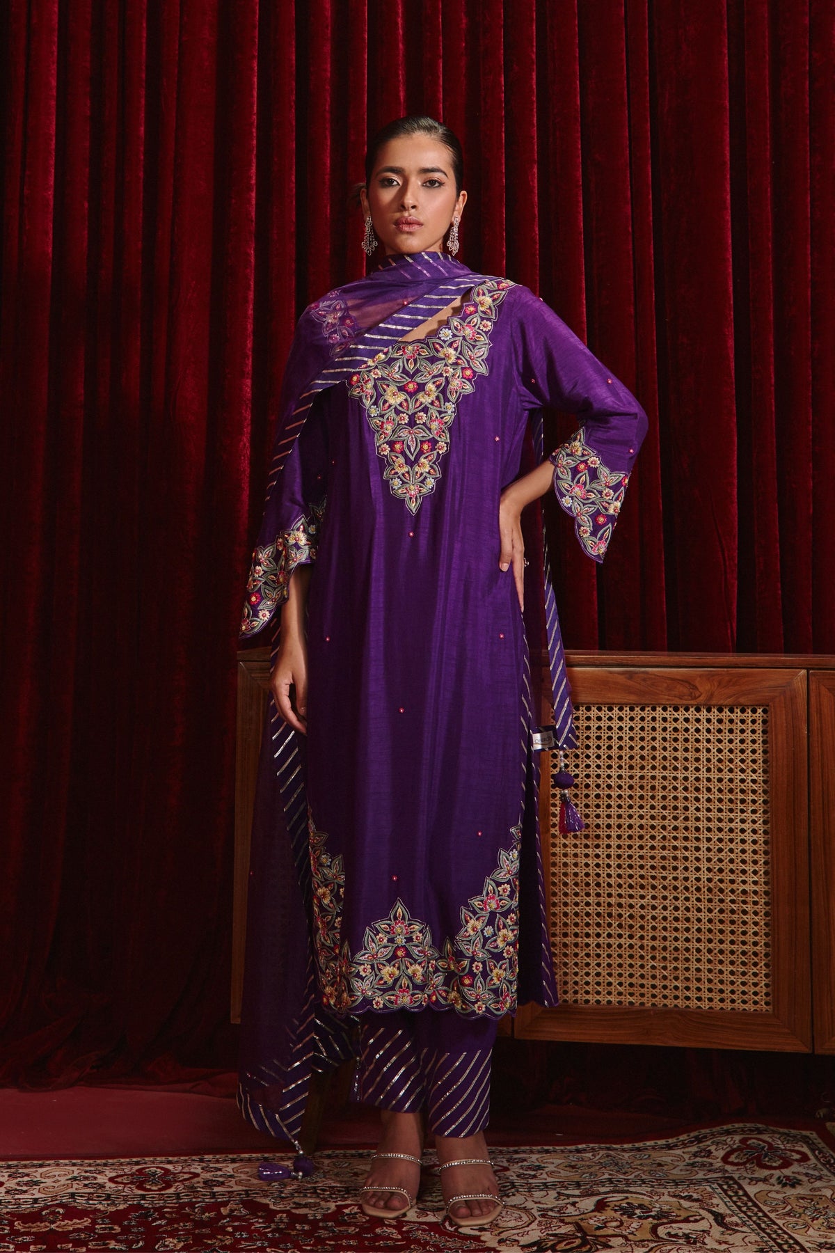 Purple Riwaaz Kurta Set