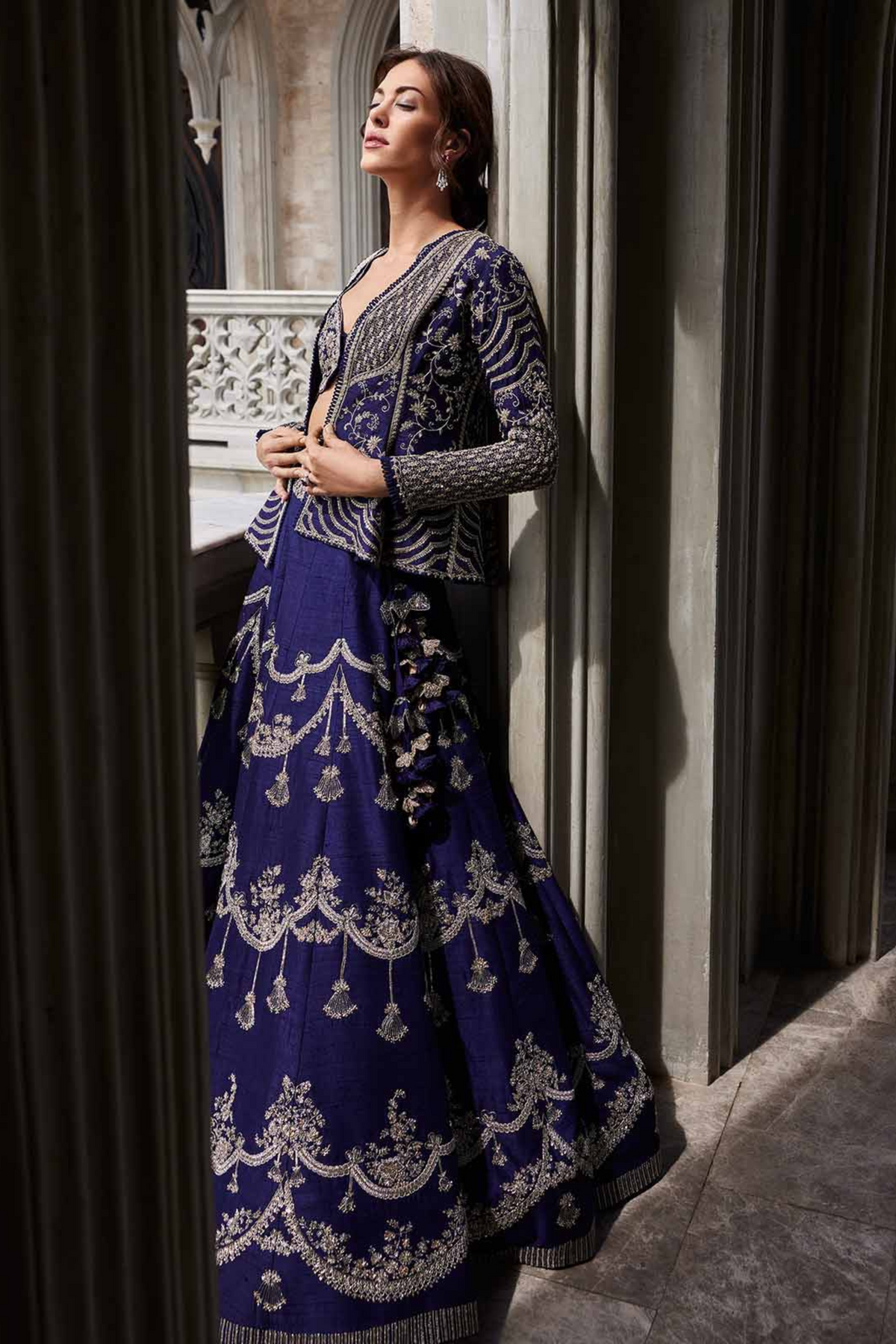 Embroidered Lehenga with Jacket