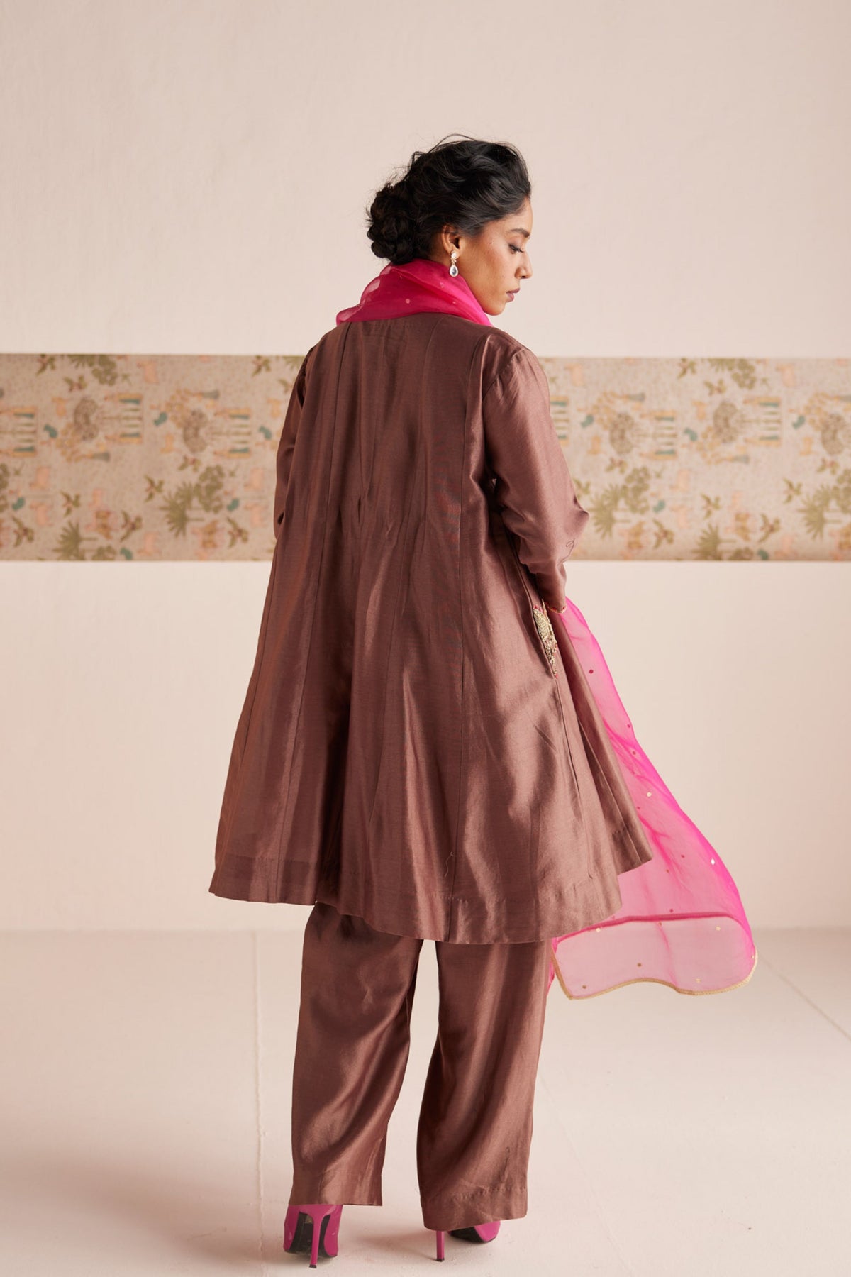 Short Anarkali With Pants