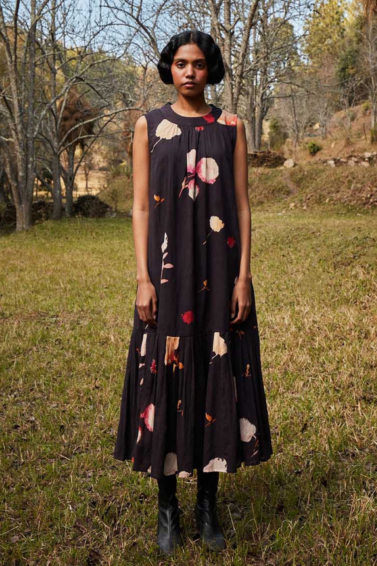 Abstract Bouquet Dress