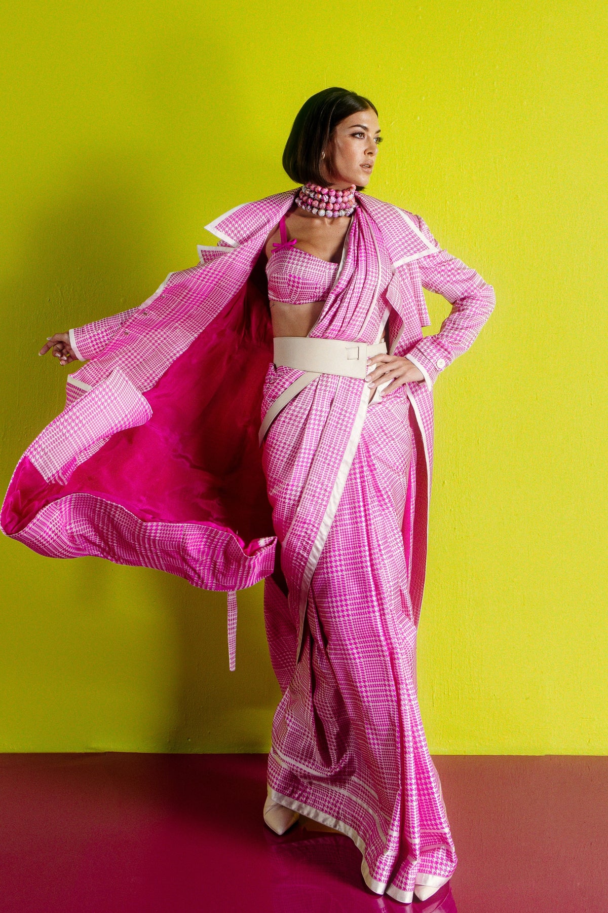 The Cher Rani Pink Saree