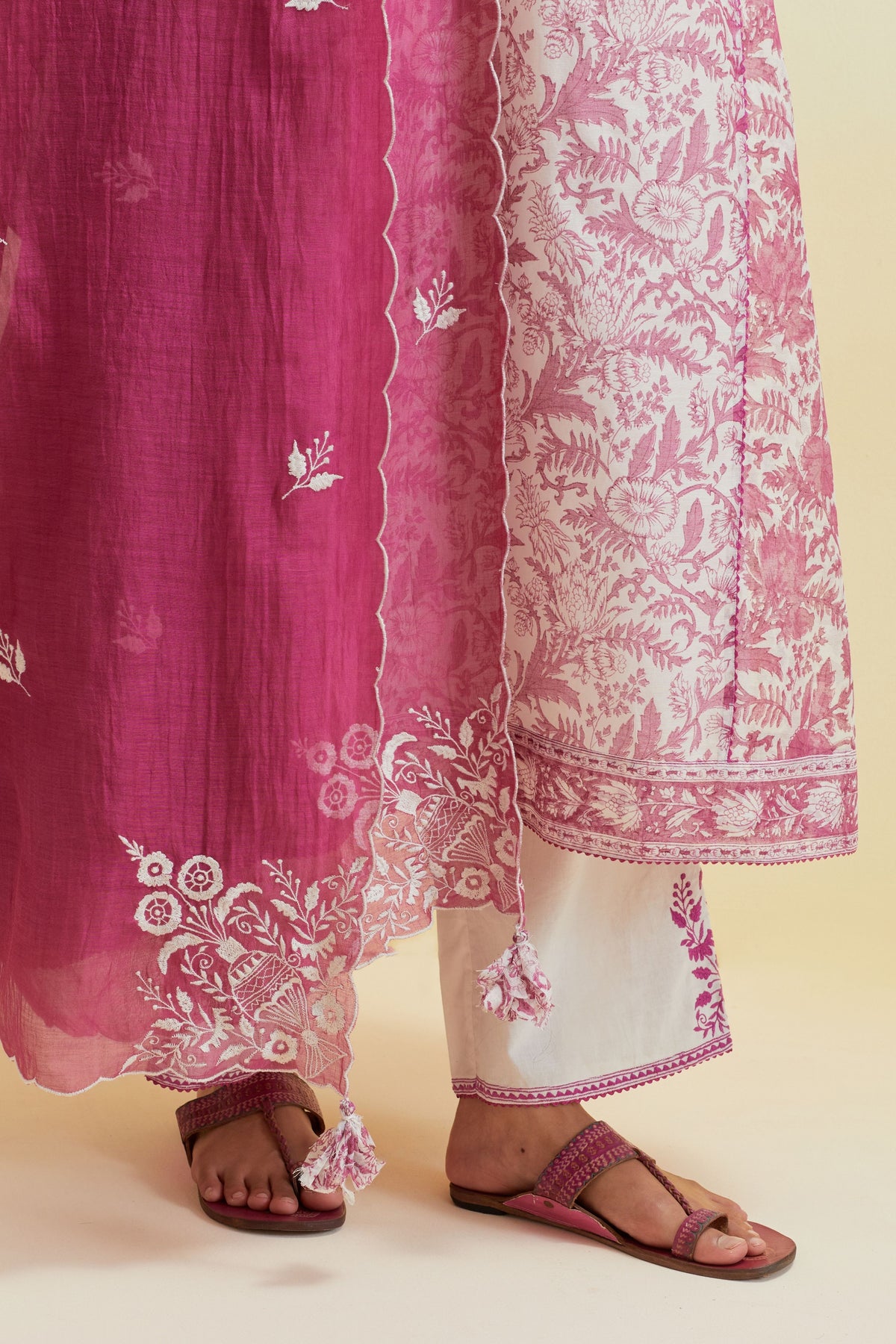 Orchid Pink A-line Kurta Set