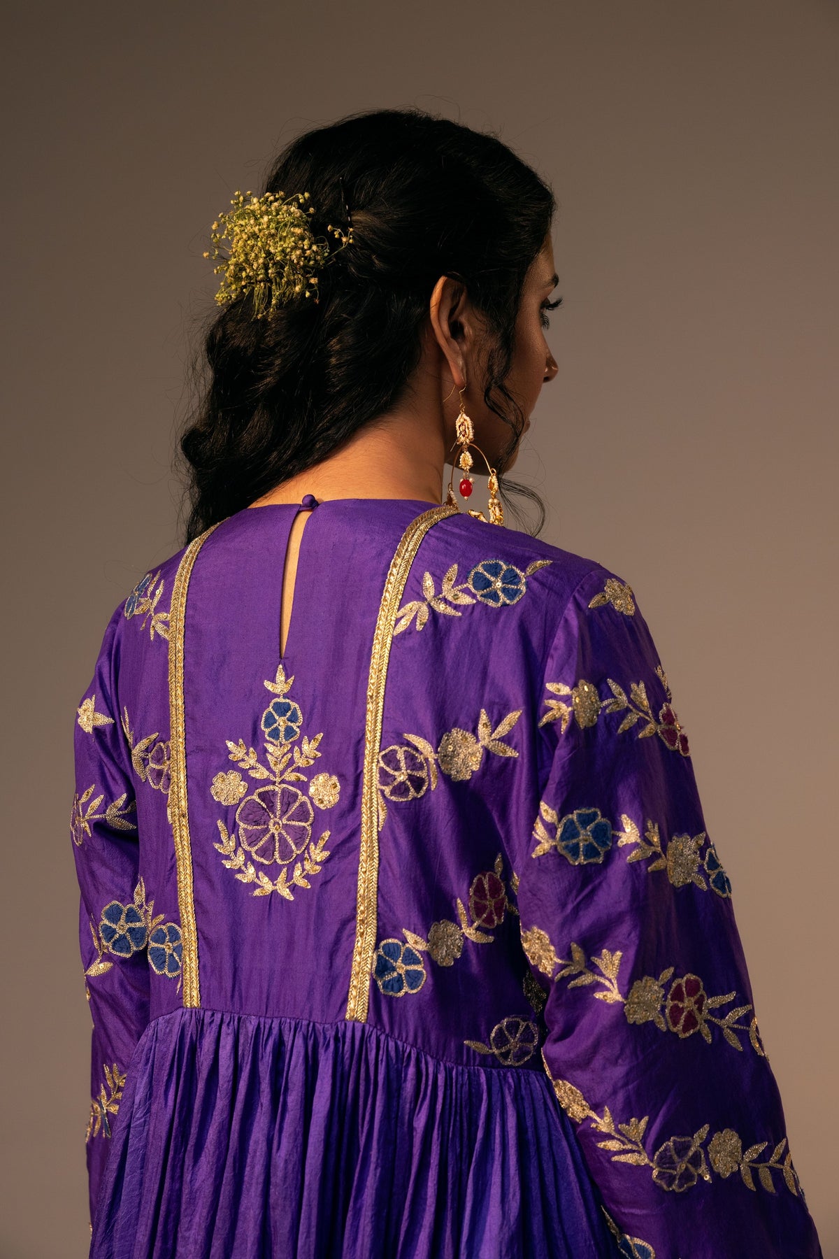 Purple Kurta Set