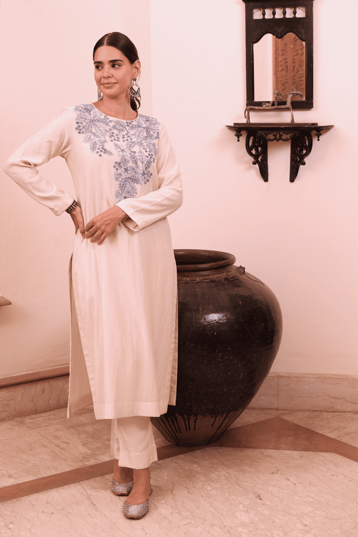 Cotton Silk Kurta And Pant