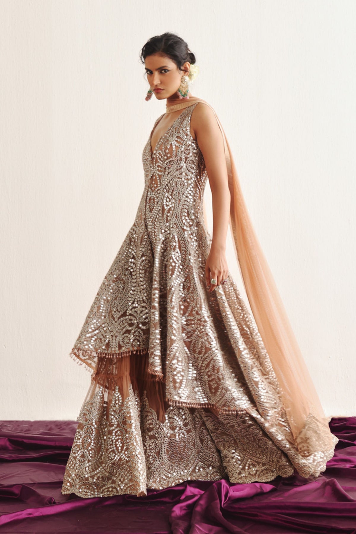 Embellished Flared Sharara