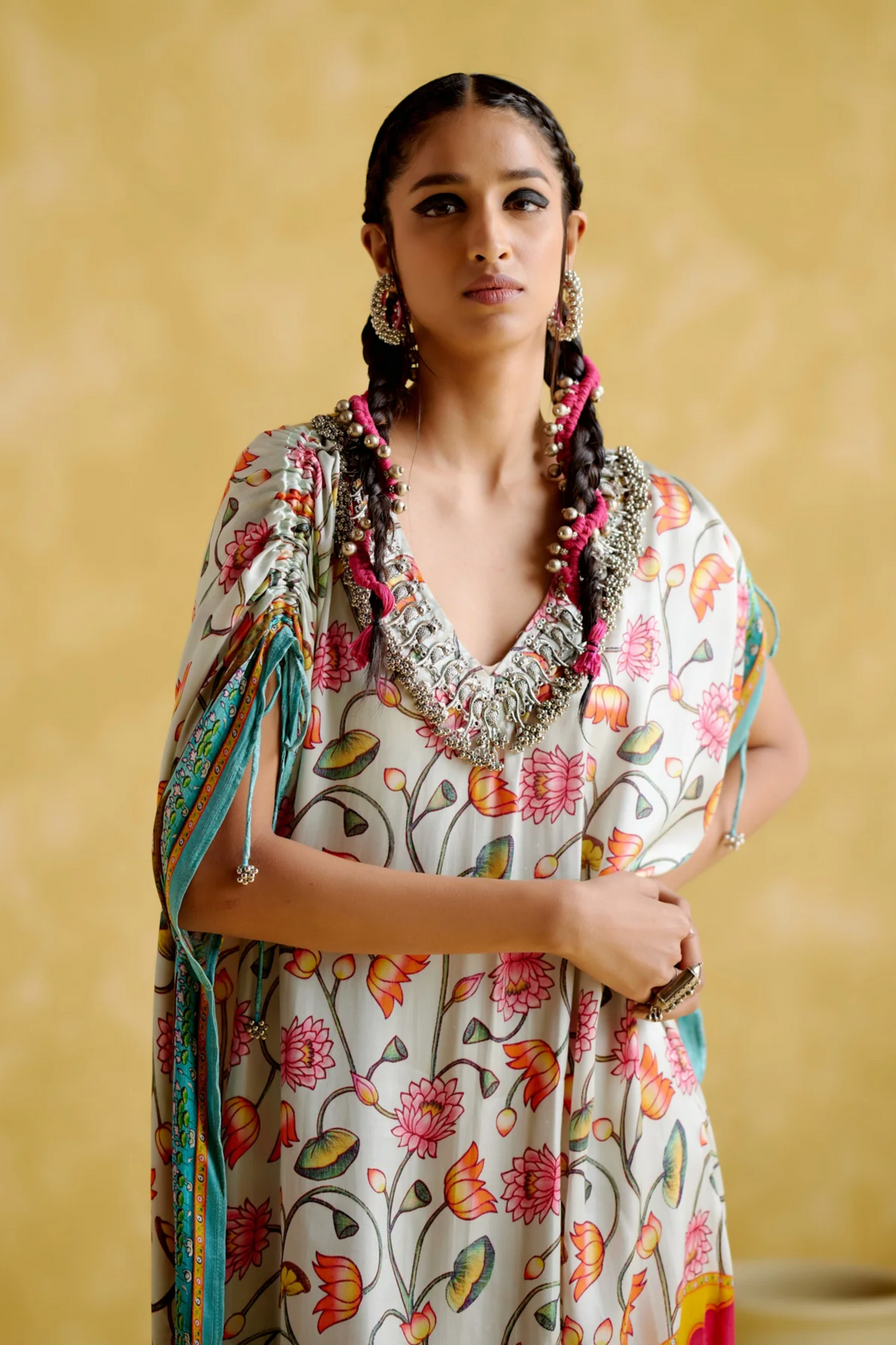 Linus Turquoise Printed Kaftan