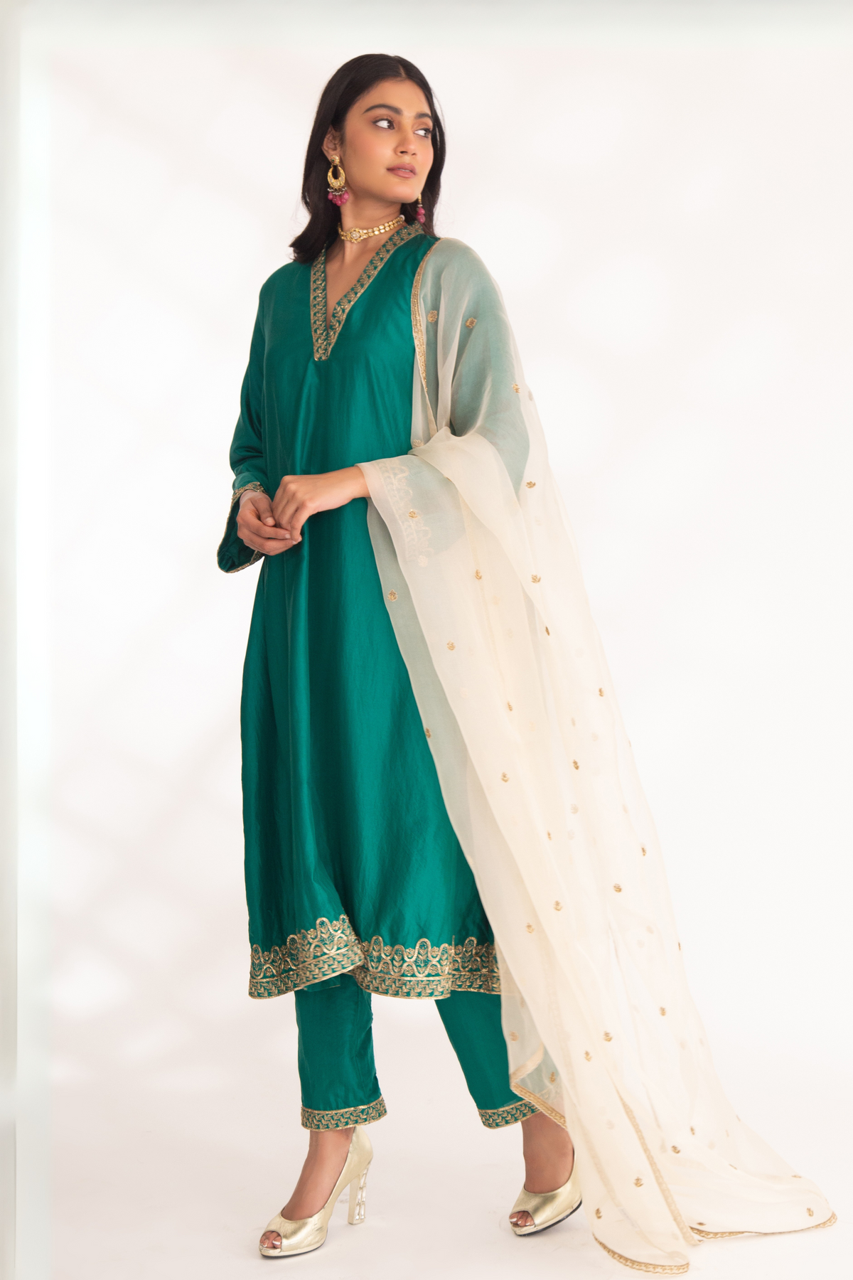 Green Dhriti Kurta Set