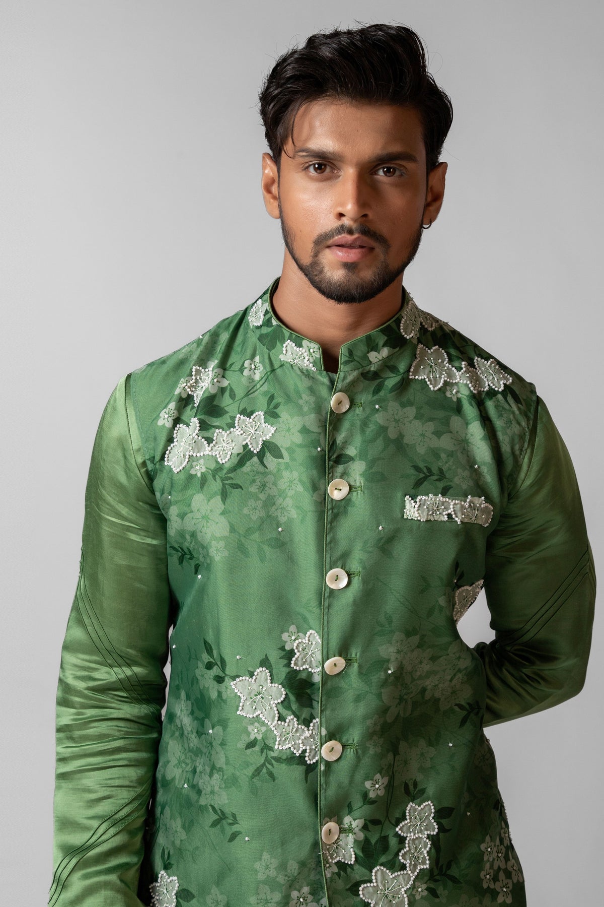 Floral Sage Kurta Set