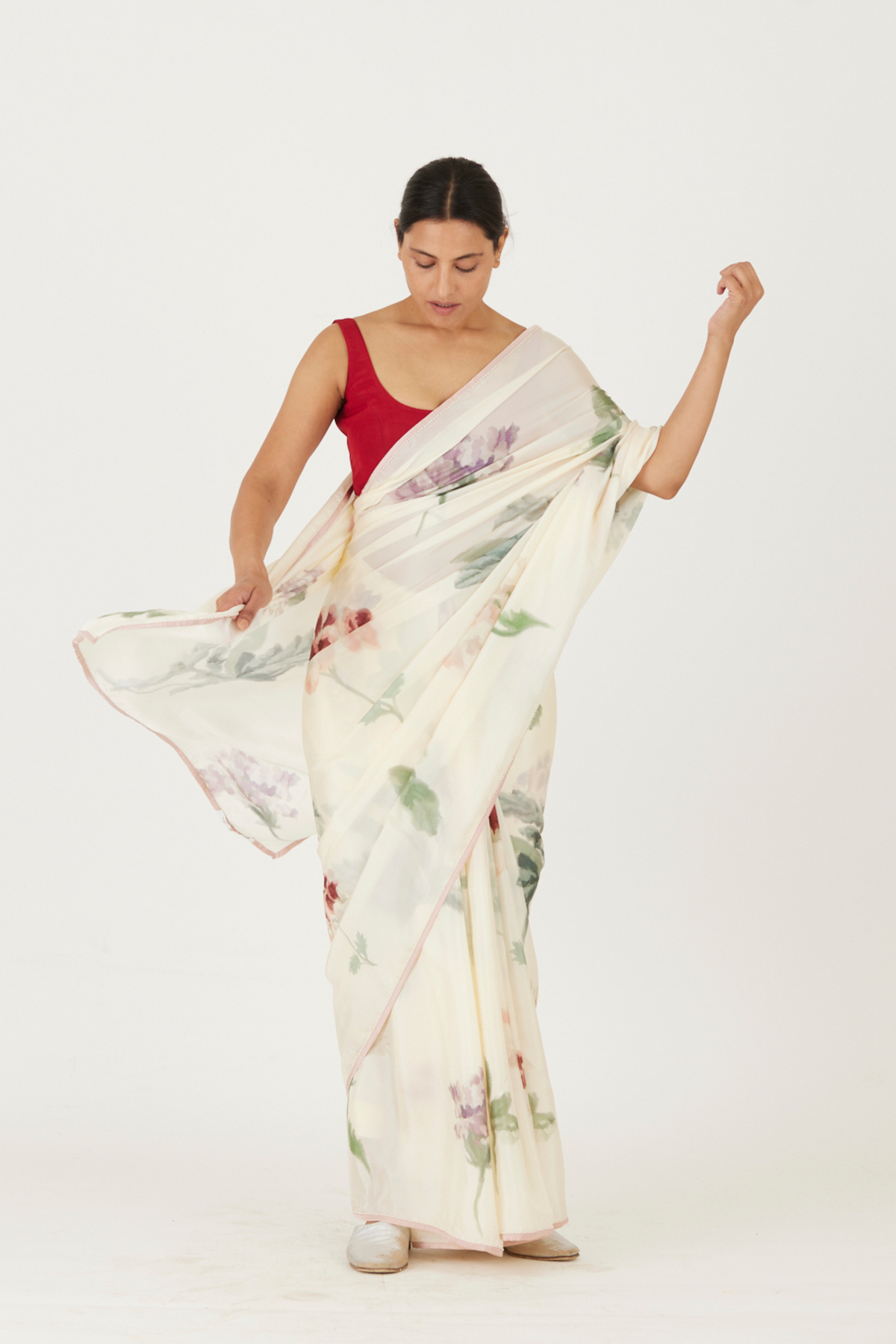 Juliet White Saree