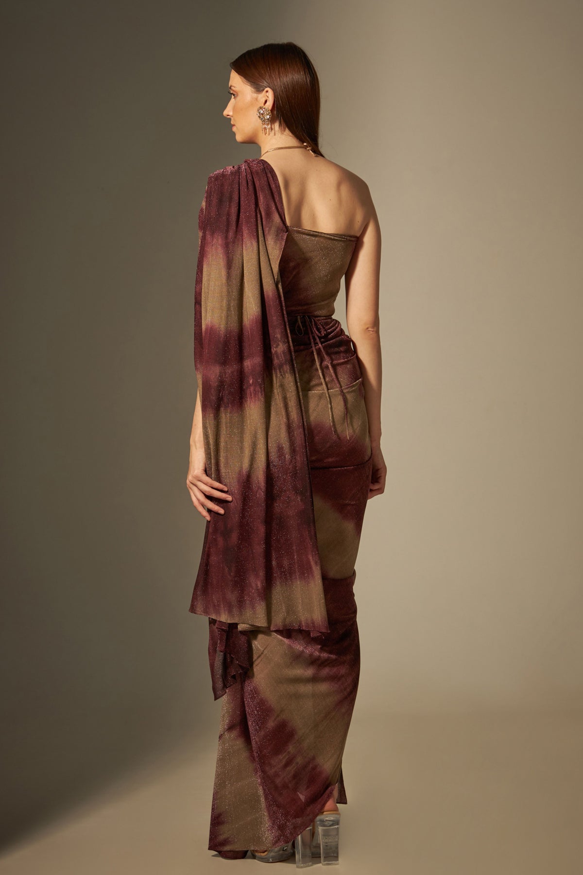 Tie-dyed Gown Saree