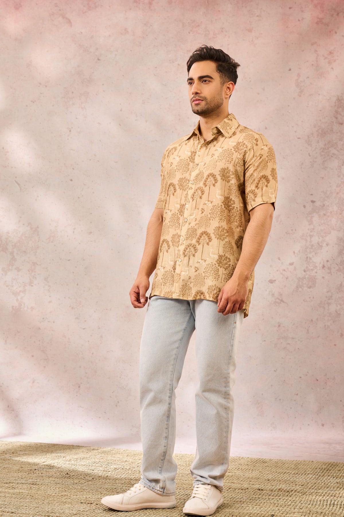 Beige Midnight Maze Shirt