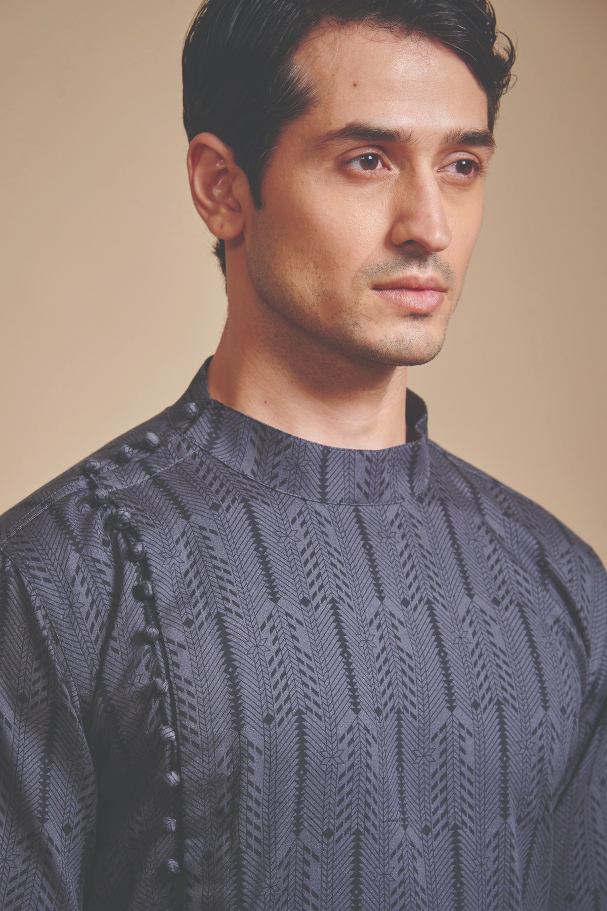 The Loop Button Cross Over Kurta