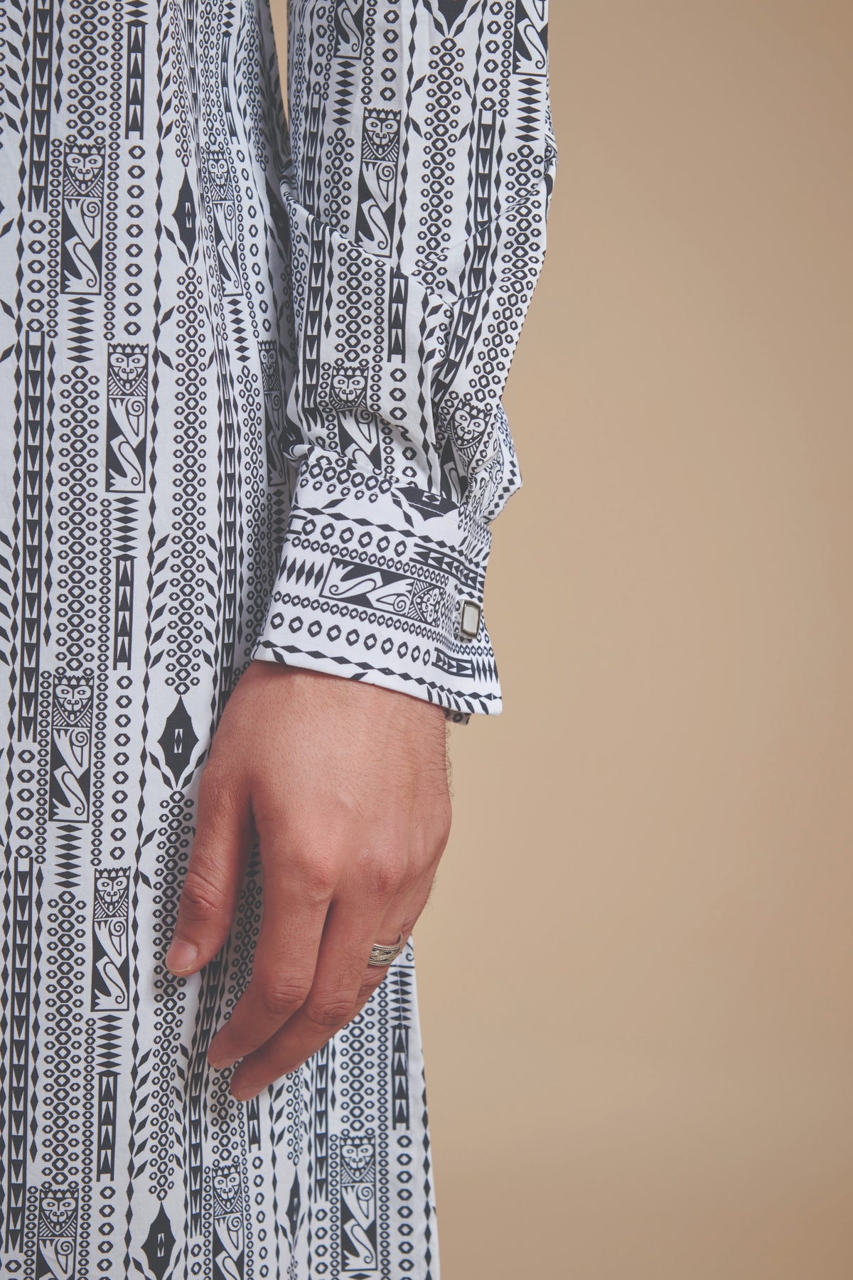 The Linear Print Kurta